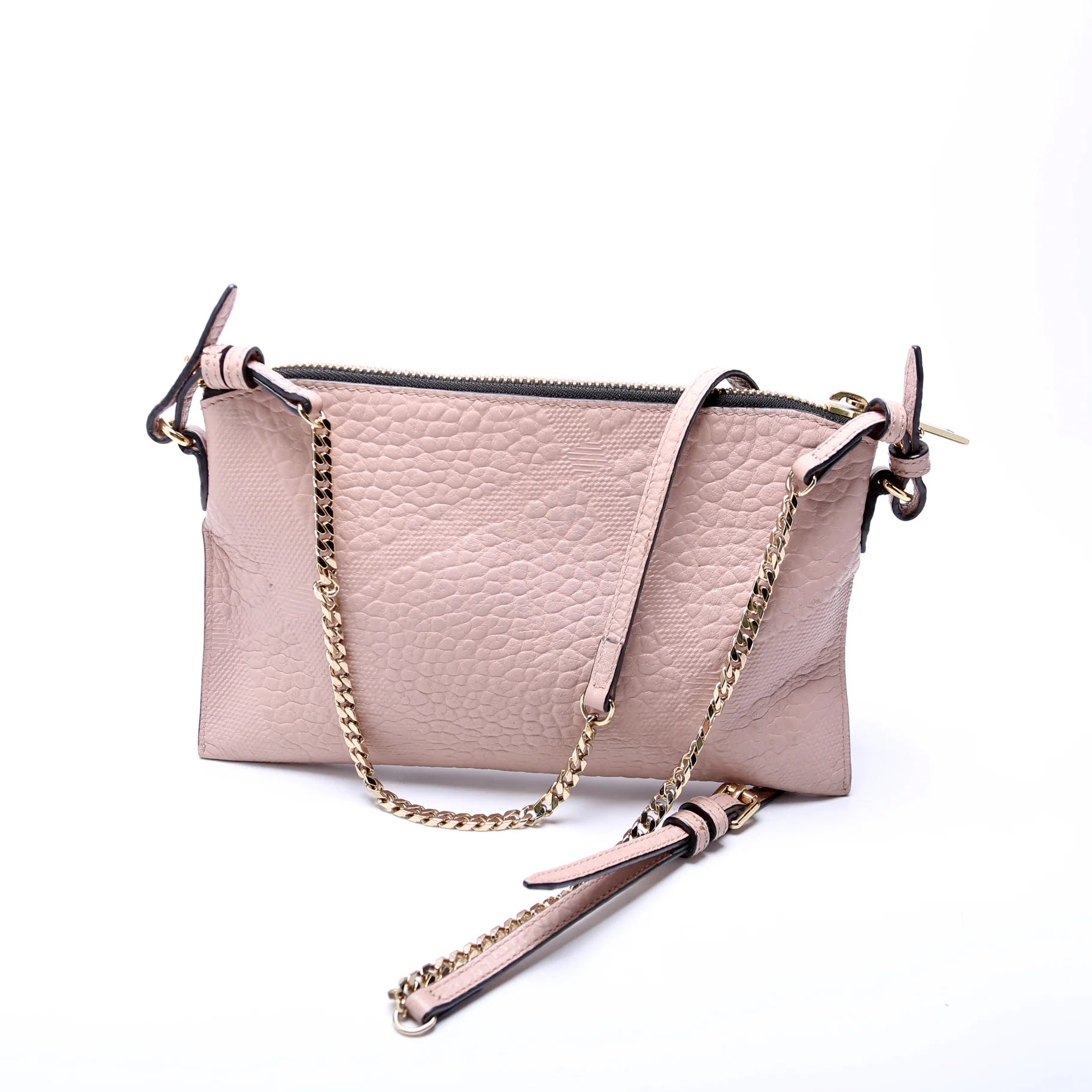 Peyton Leather Check Crossbody - Image 3