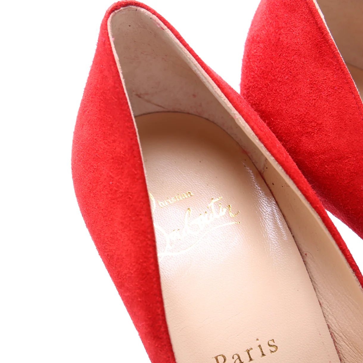 Pigalle Follies 100 Suede Pumps Size 39 Red - Image 3
