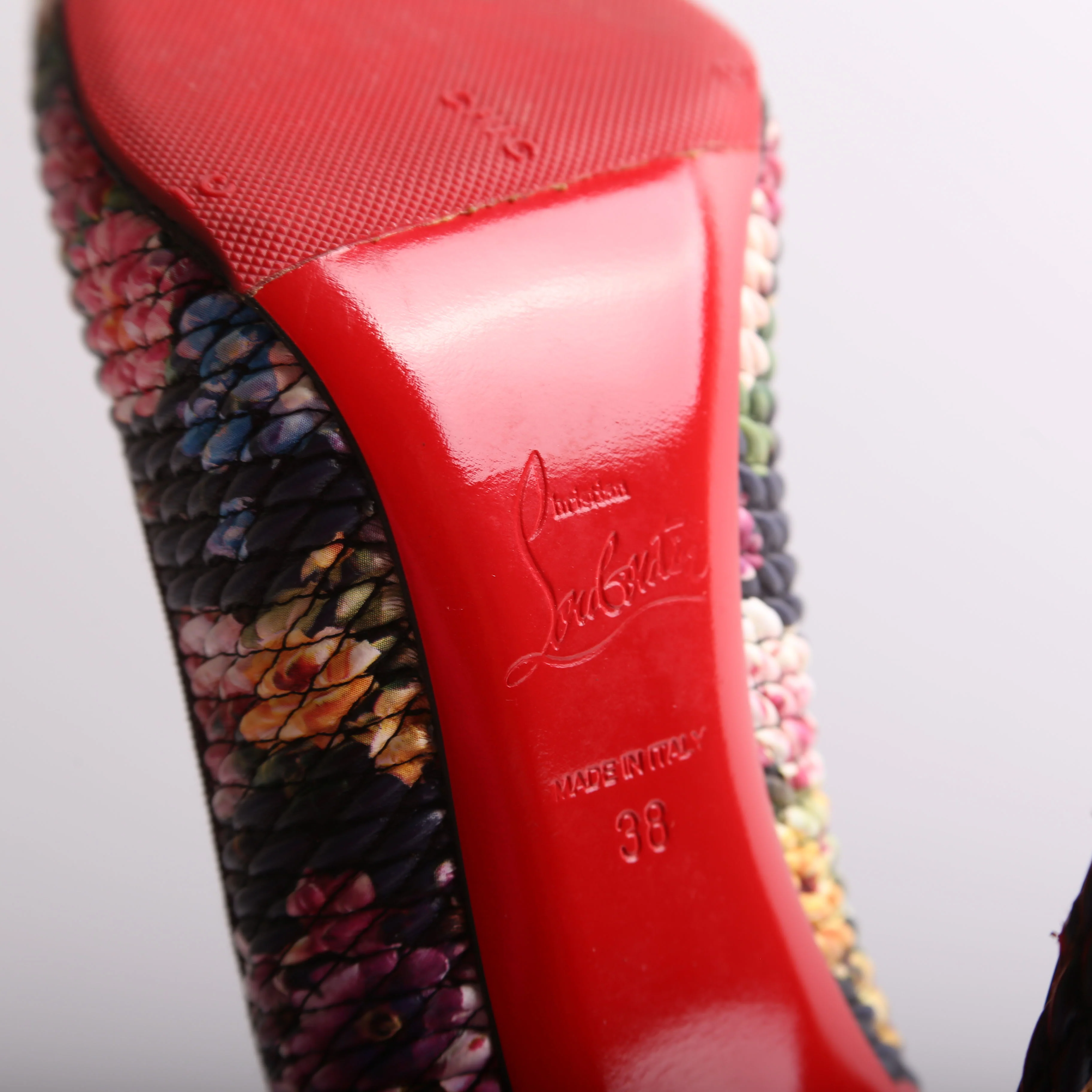 Pigalle Follies Floral Tissu 120 Pumps Size 38 - Image 7