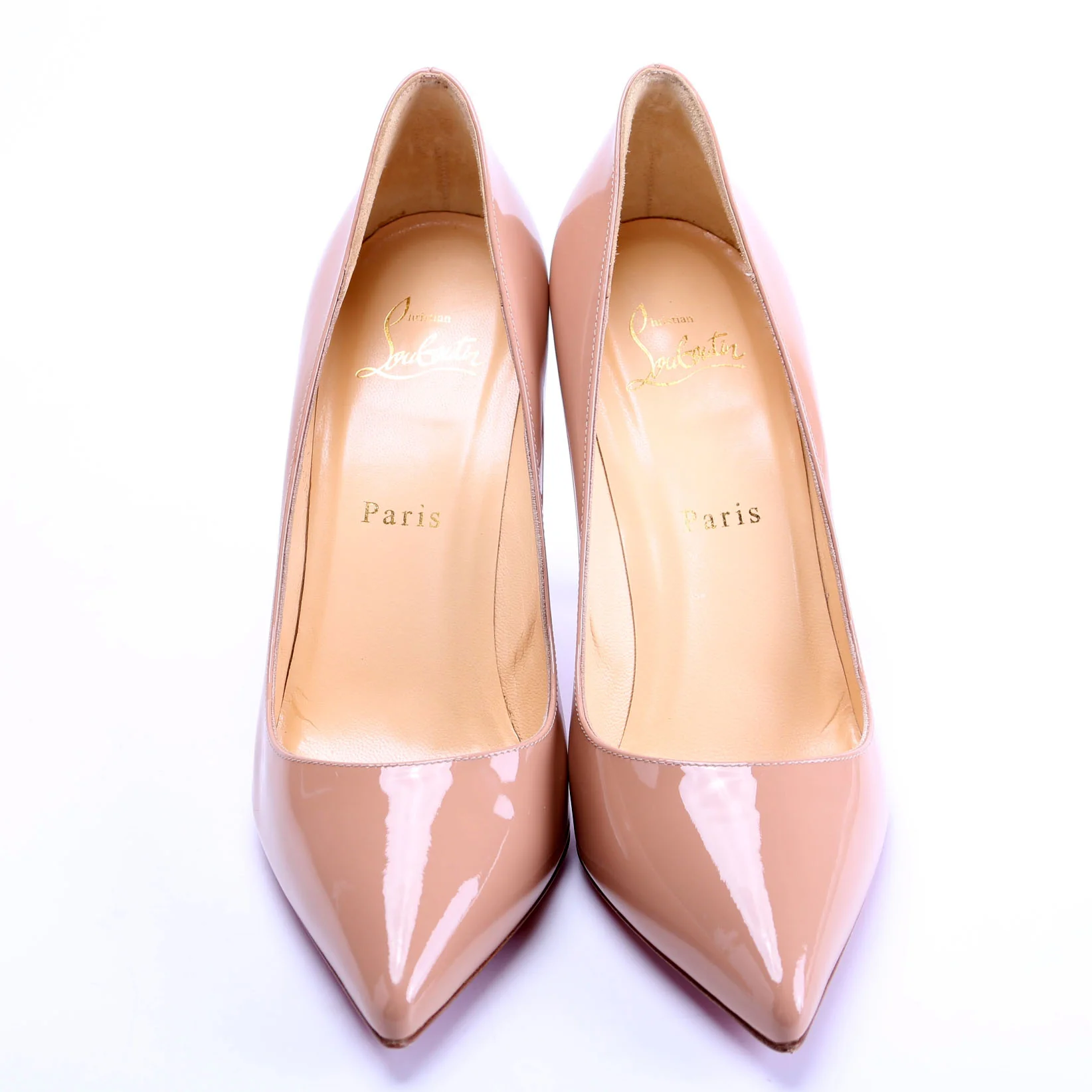 Pigalle Follies Patent 100MM Size 37.5 Nude - Image 2