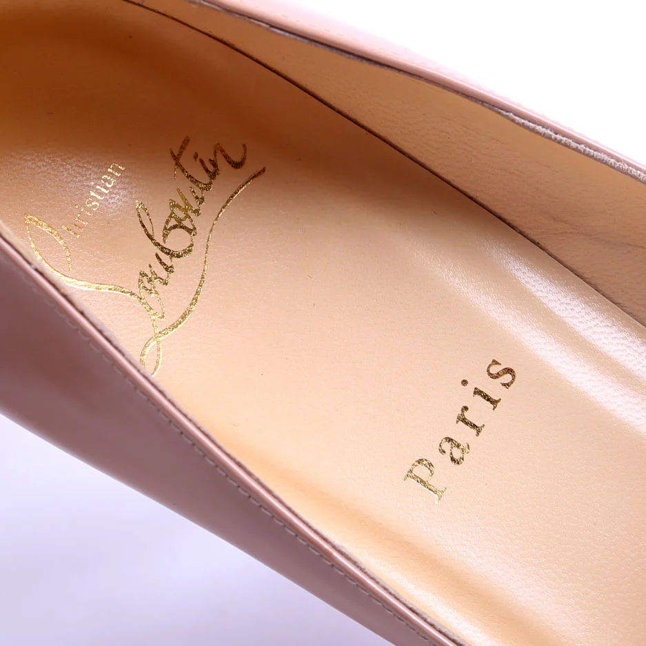Pigalle Follies Patent 100MM Size 37.5 Nude - Image 5