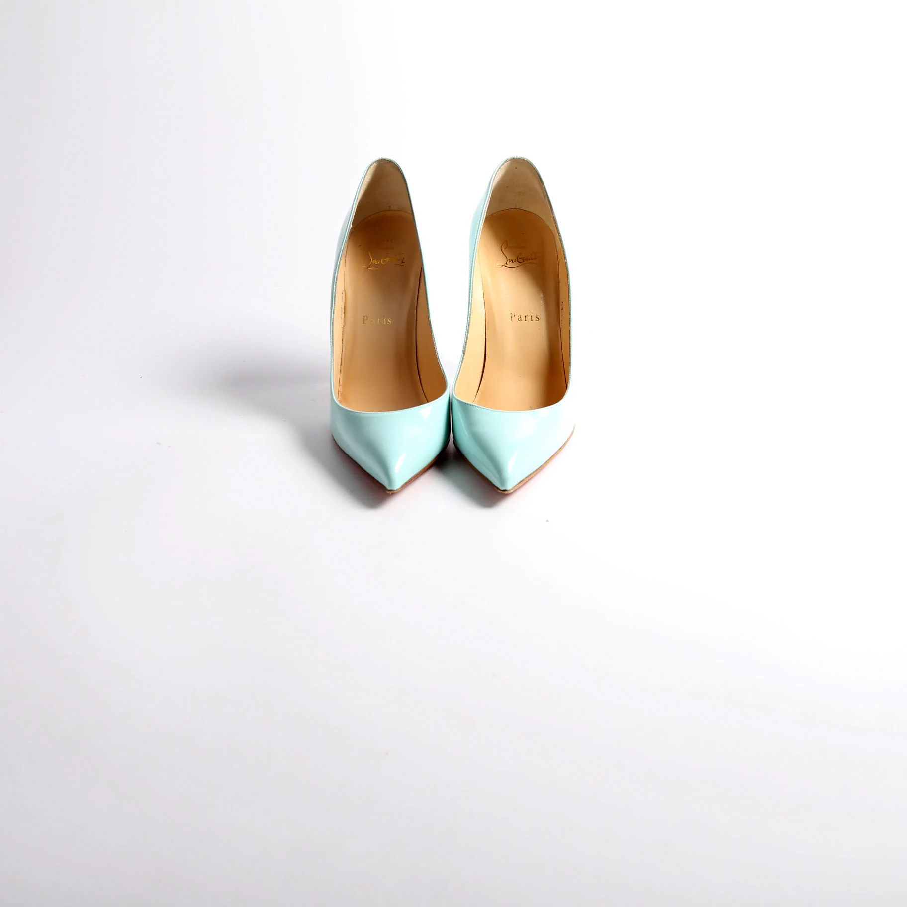Pigalle Follies Patent 100MM Size 38 Teal - Image 2