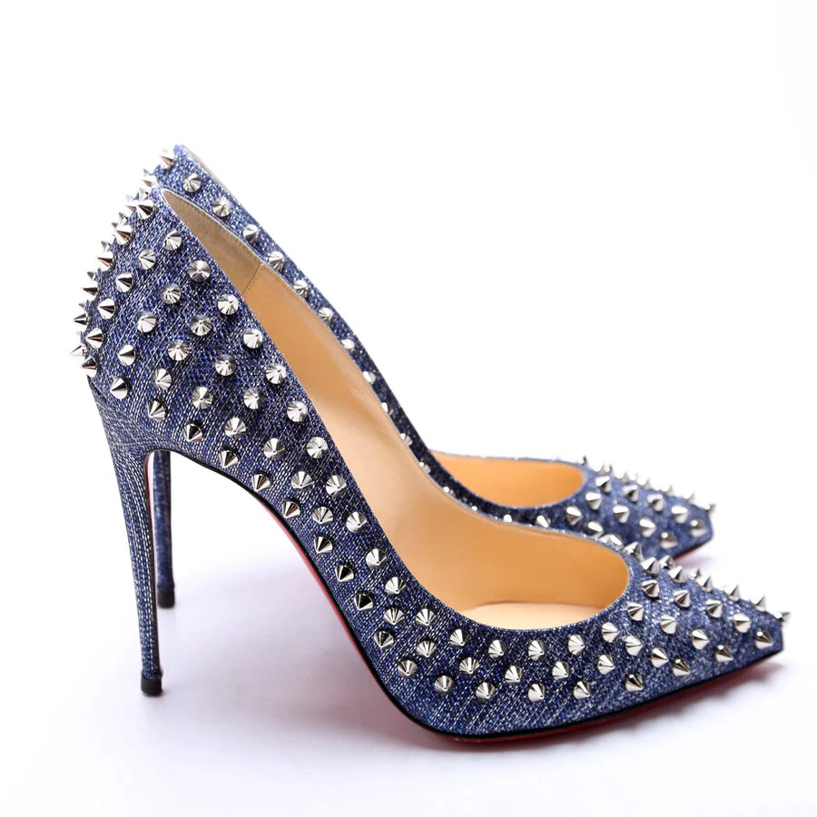Pigalle Follies Spike 100MM Size 40 Blue - Image 3