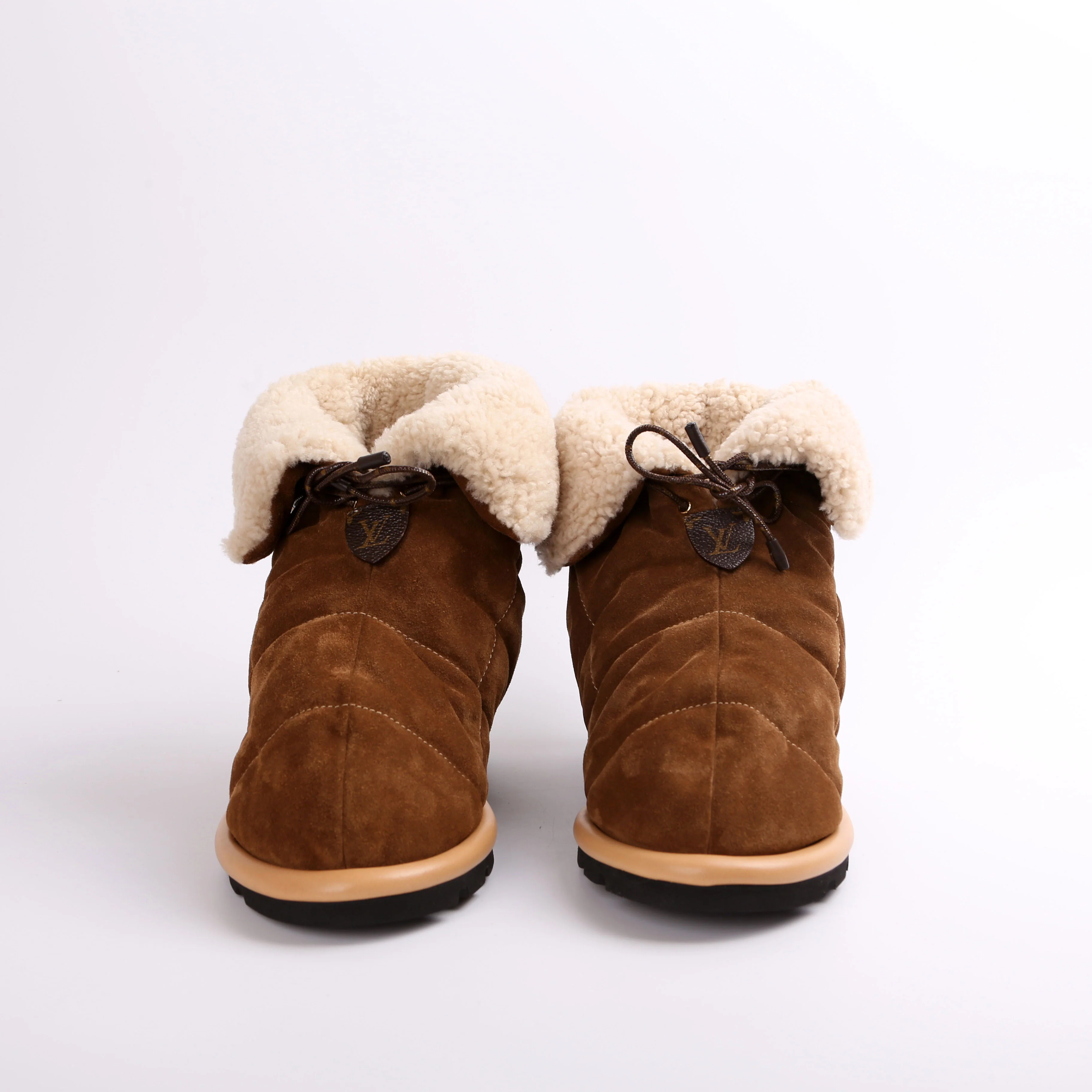 Pillow Comfort Suede/Shearling Ankle Boots Size 39 - Image 2