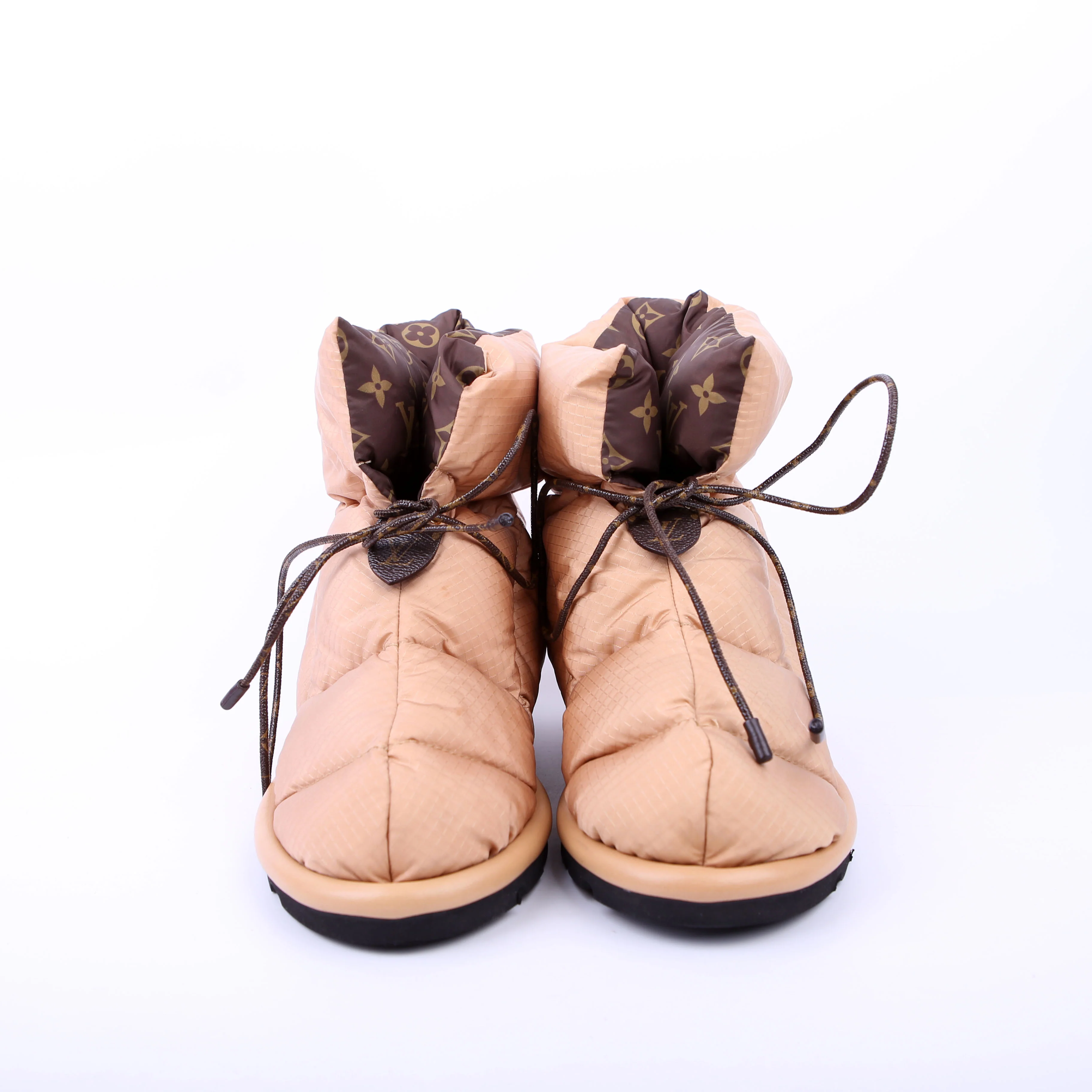 Pillow Flat Comfort Ankle Boots Size 38 Tan - Image 2