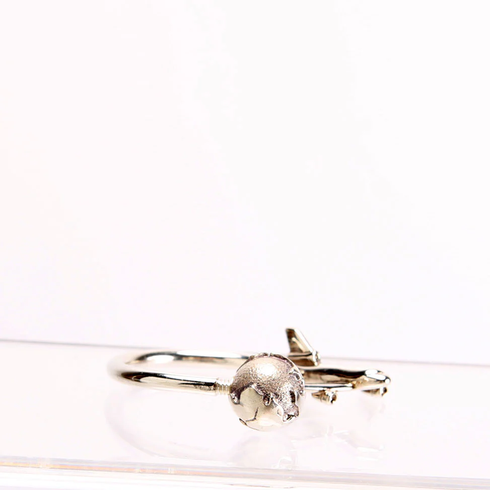 Plane and Globe 925 - Image 3