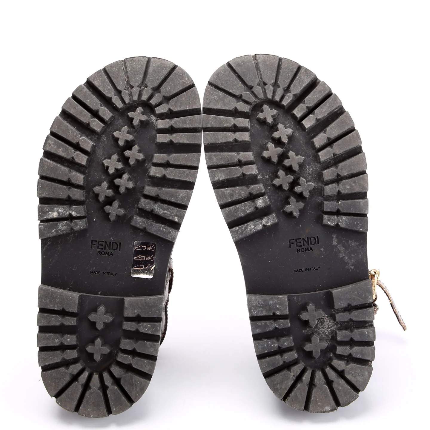 Platform Buckle Sandals Neoprene/Canvas Size 37.5 - Image 7