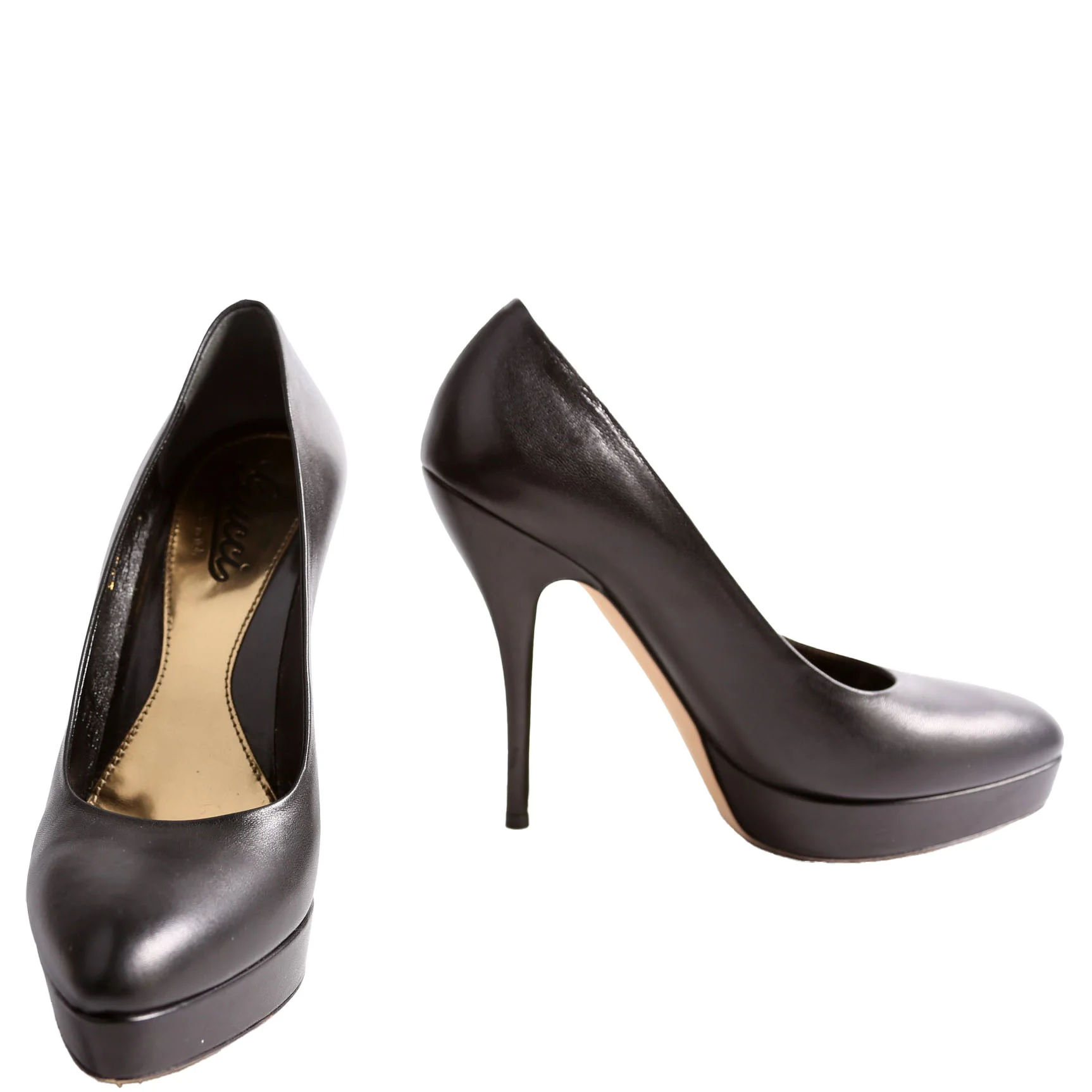 Platform Pumps Size 37 Black/Gold