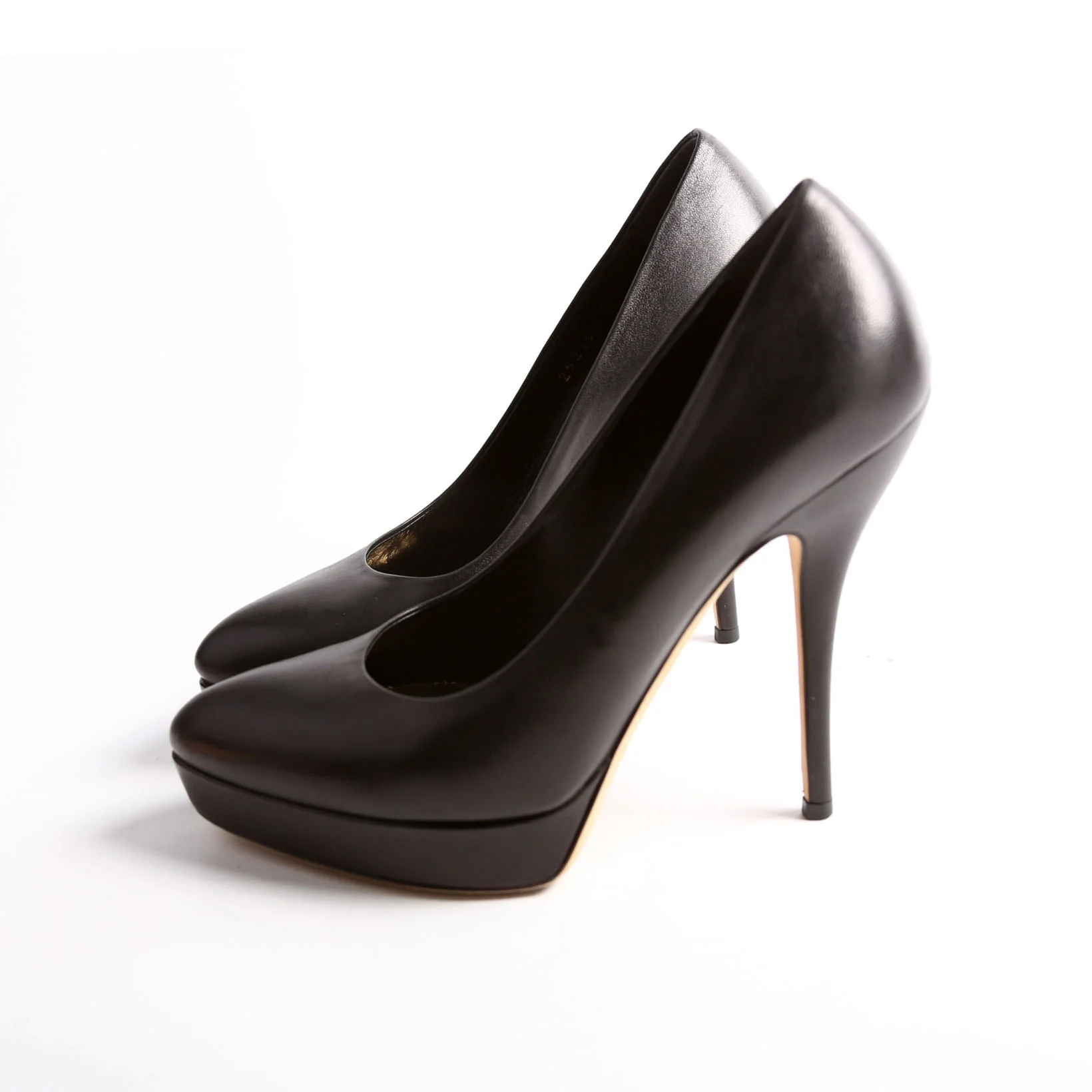 Platform Pumps Size 37 Black/Gold - Image 4