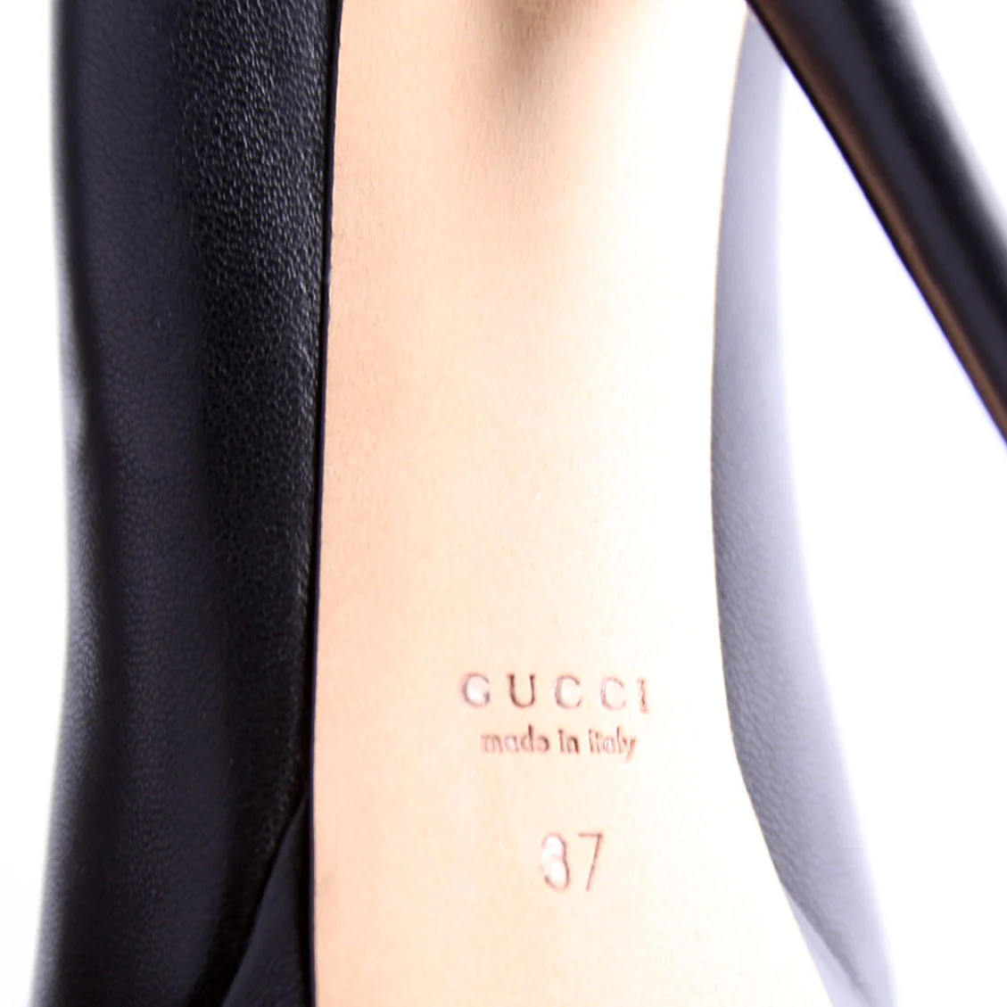 Platform Pumps Size 37 Black/Gold - Image 8