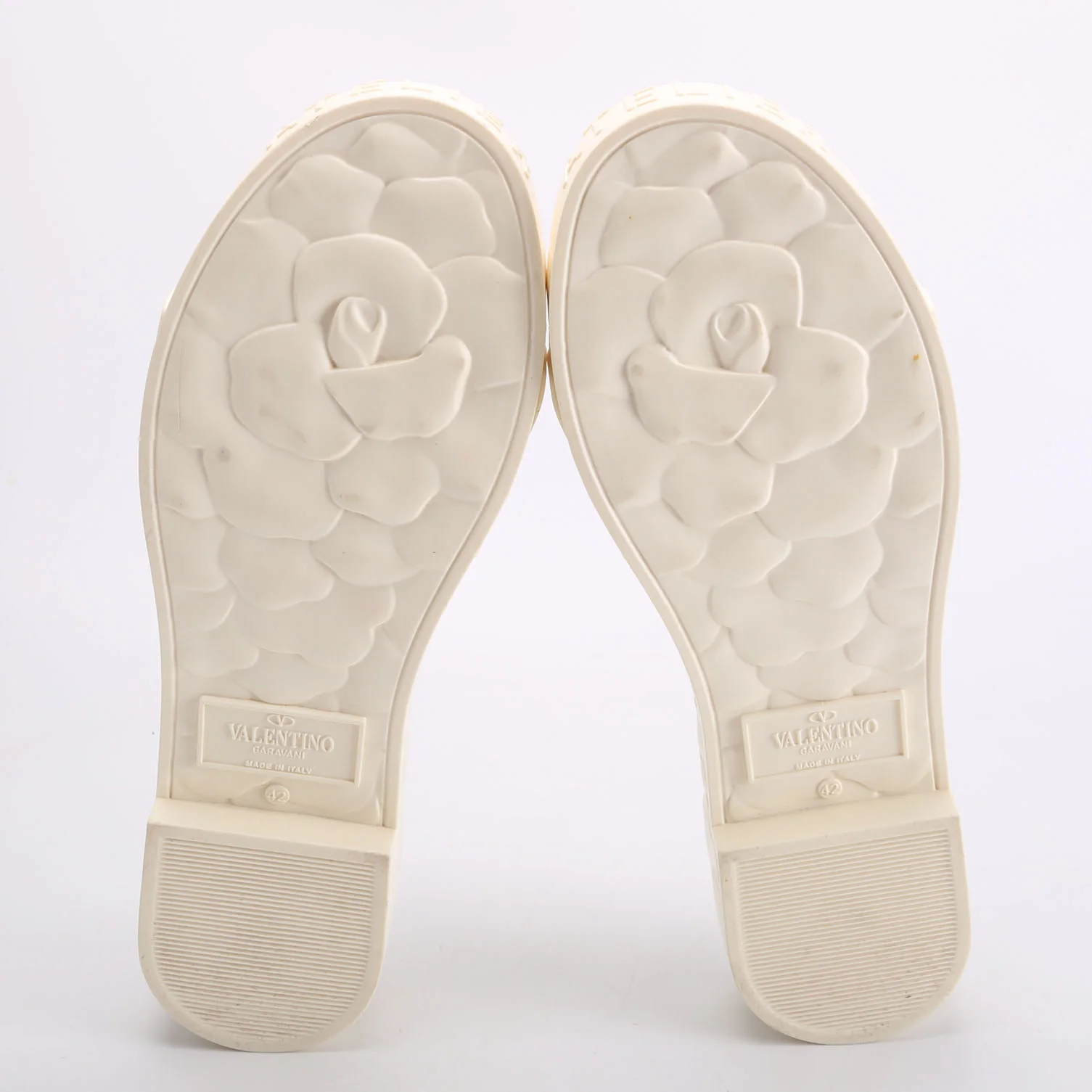 Platform Sculpted Poolside Mules Size 42 White - Image 6