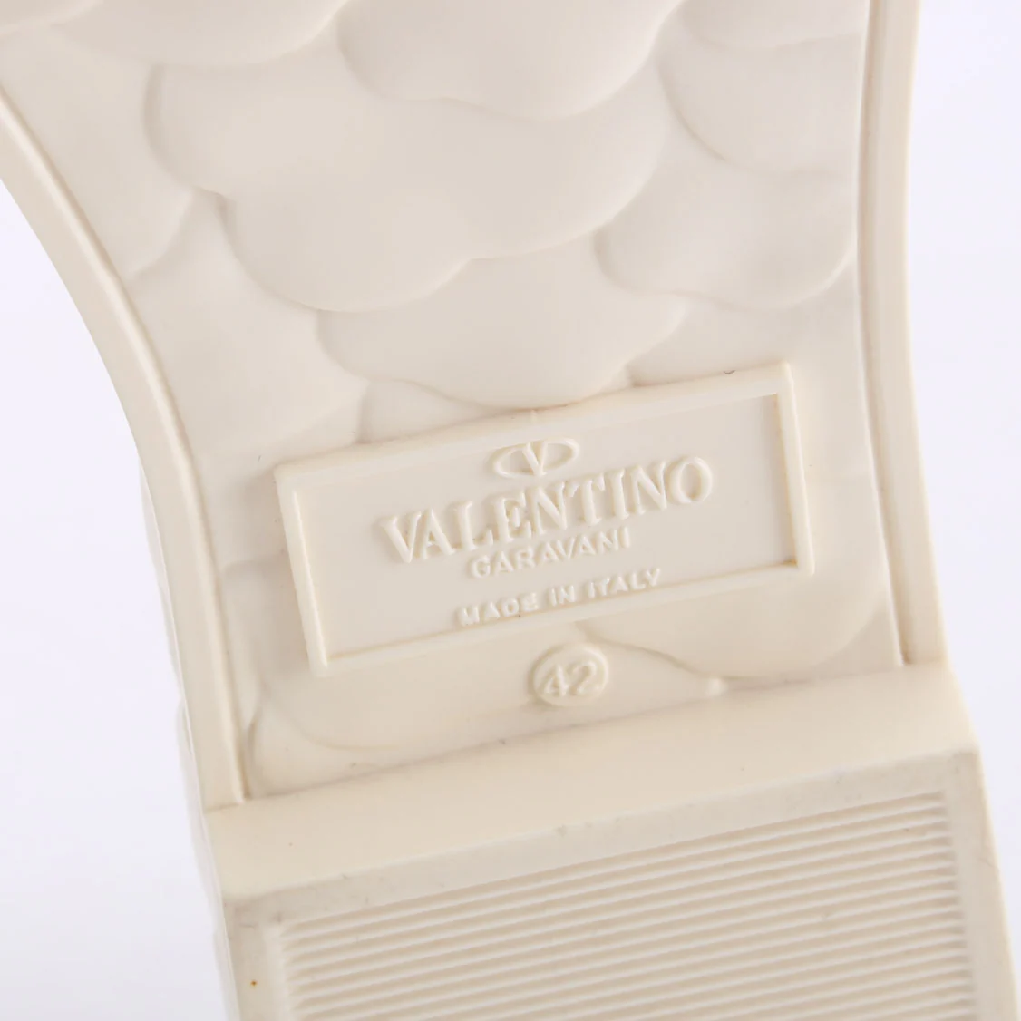 Platform Sculpted Poolside Mules Size 42 White - Image 7