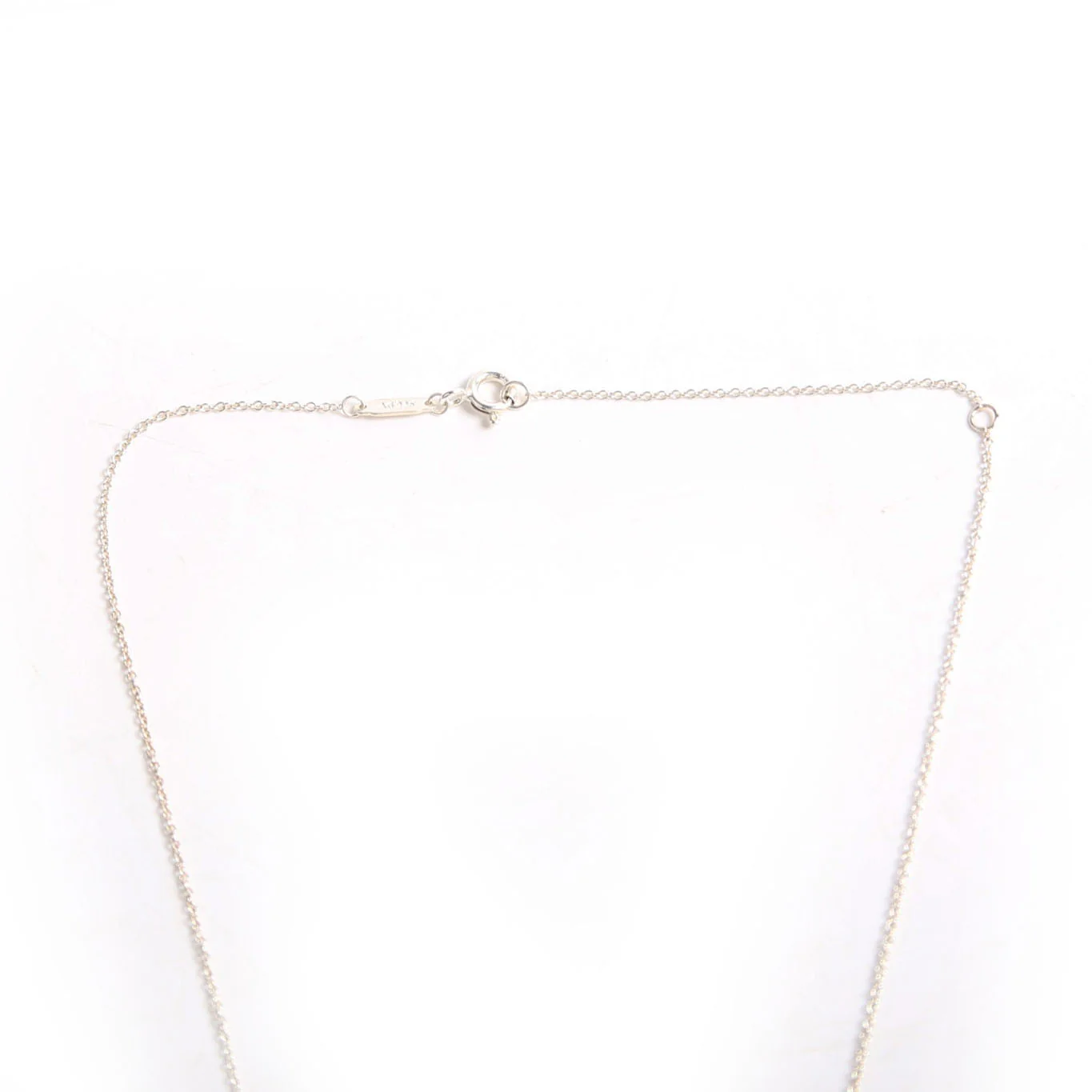 Please Return Small Double Enamel Heart Necklace 925 Red - Image 3
