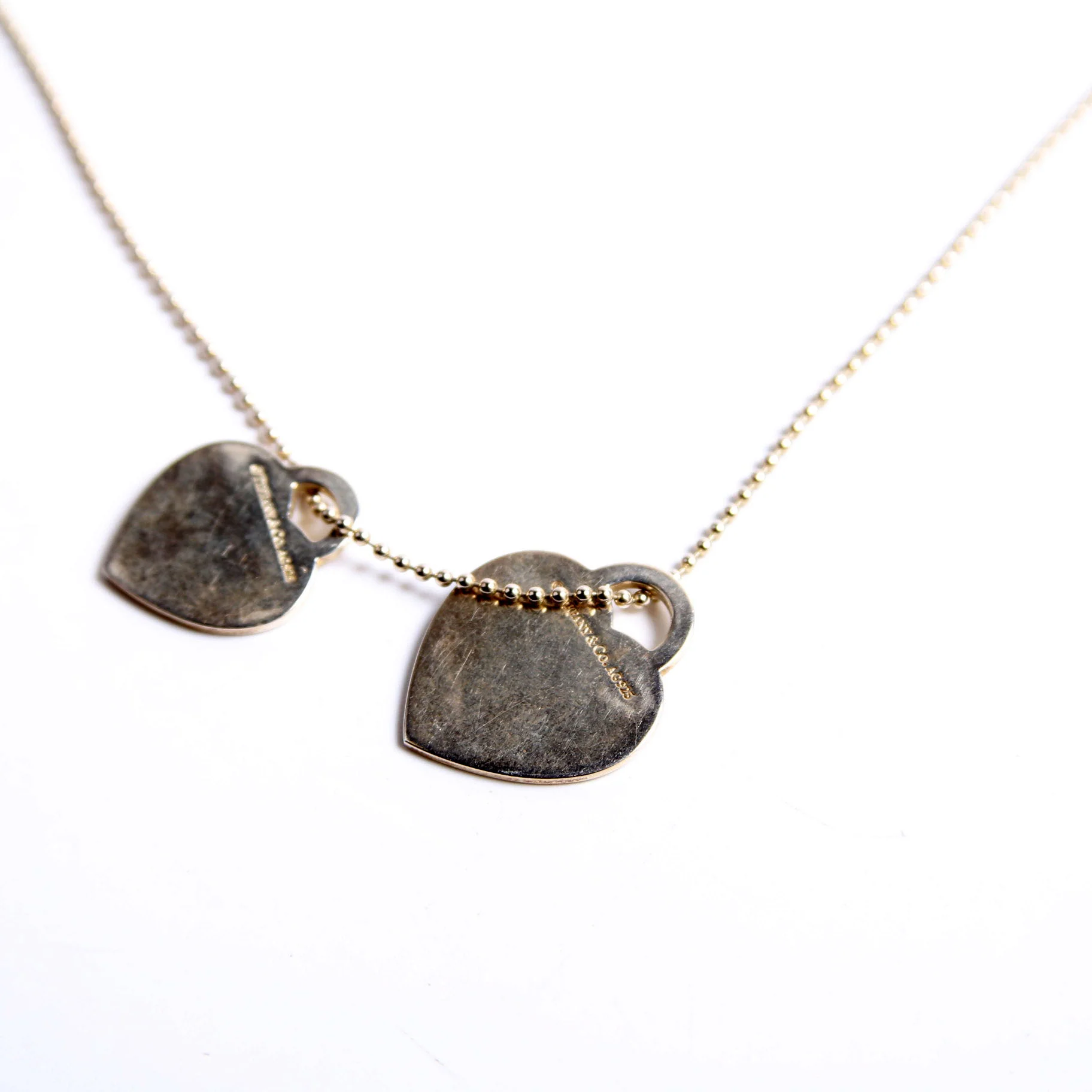 Please Return To Double Heart Bead Chain - Image 5