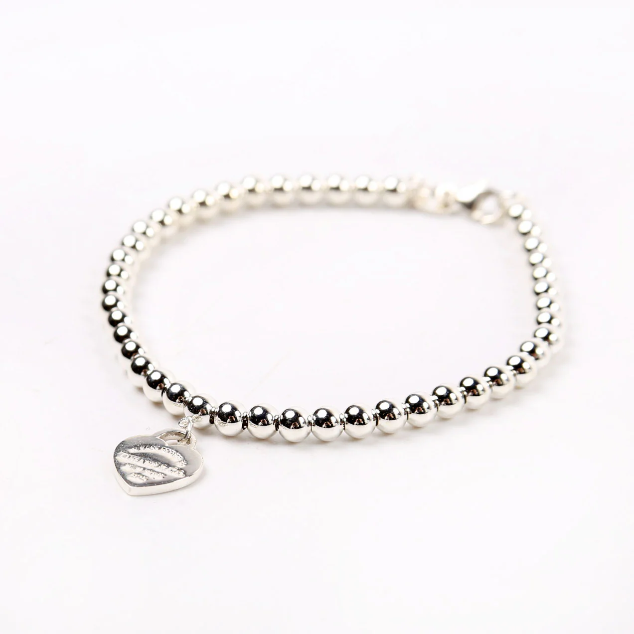 Please Return To Mini Heart Bead Chain 925 - Image 2