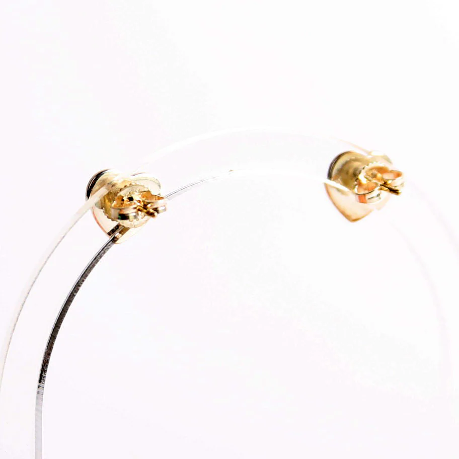 Please Return To Mini Heart Studs 925/Diamonds - Image 3