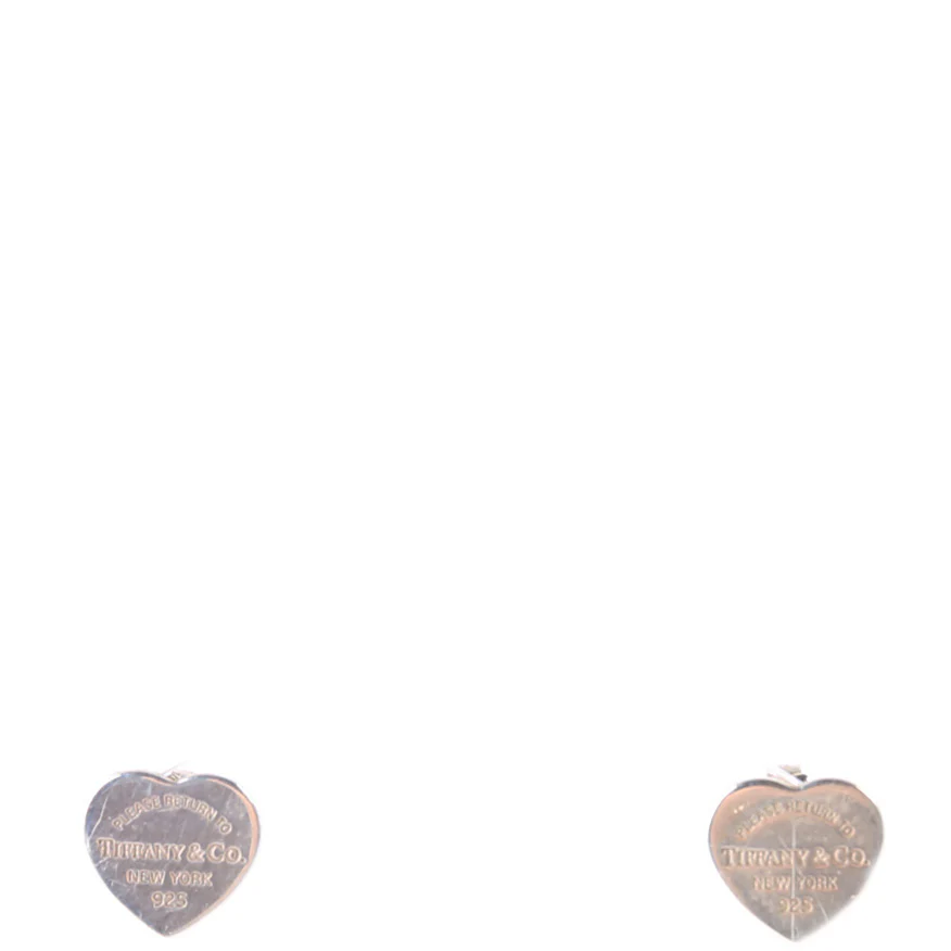 Please Return To Mini Heart Studs 925 Earrings