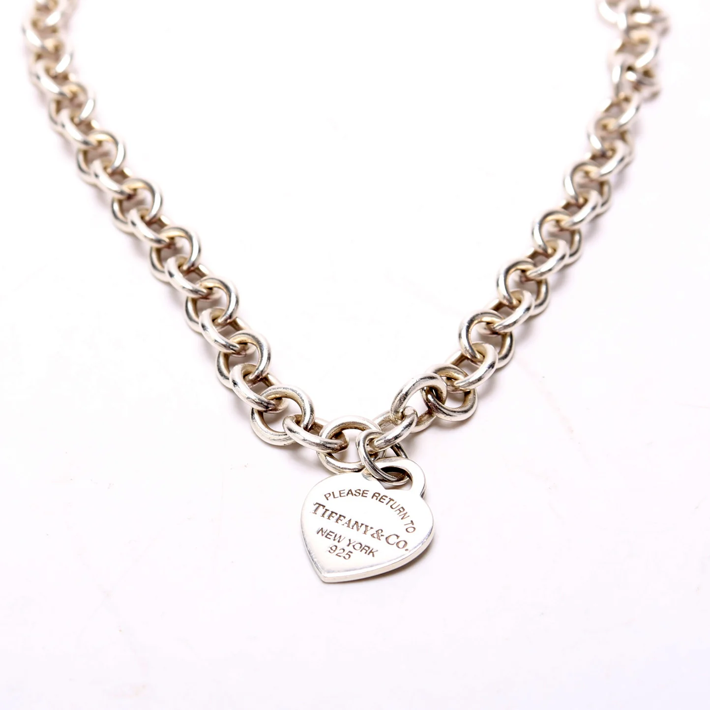 Please Return to Tiffany Heart Chain Choker 925 Necklace - Image 2