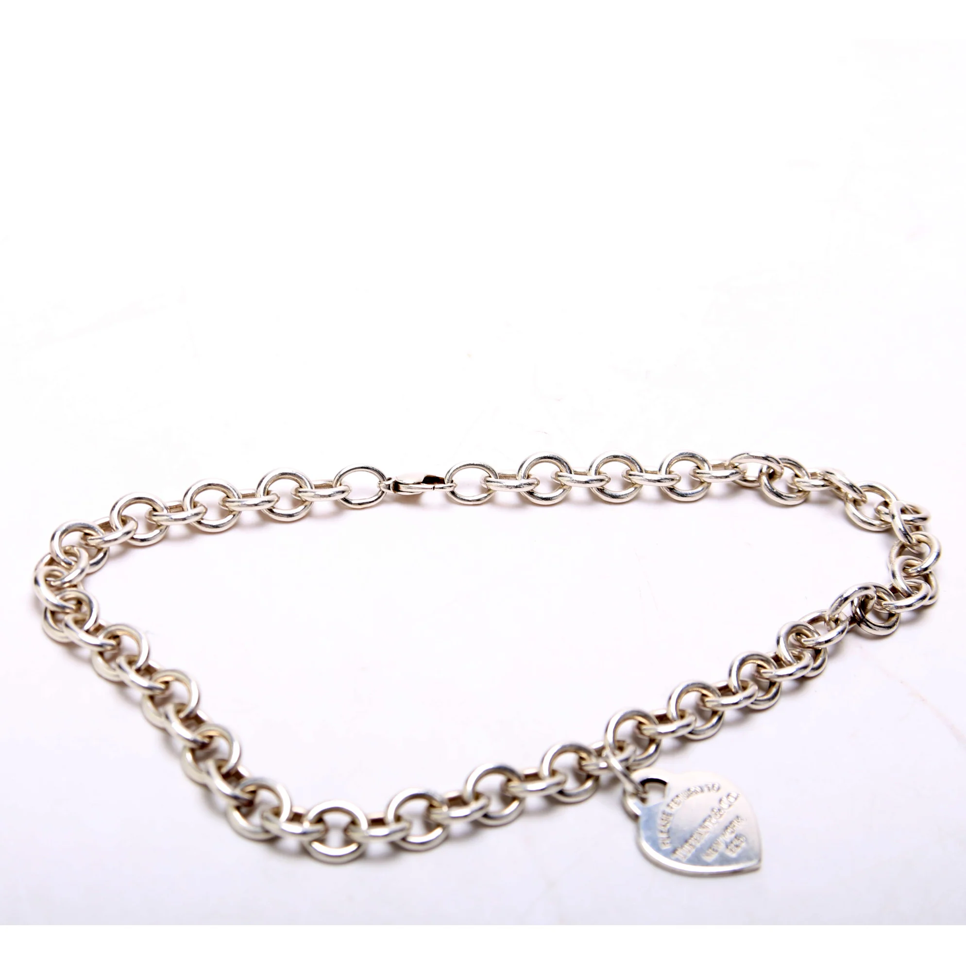Please Return to Tiffany Heart Chain Choker 925 Necklace - Image 3