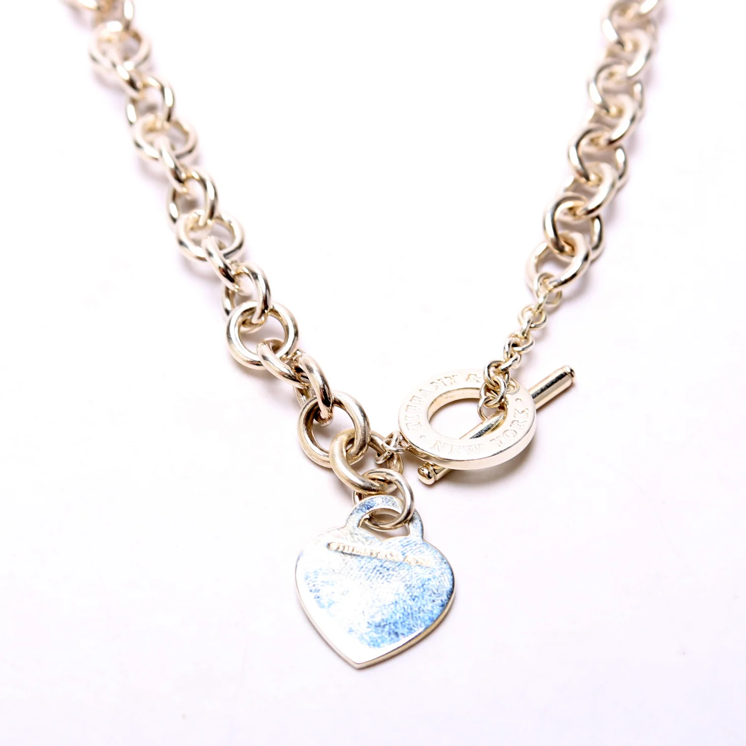 Please Return Toggle Choker Necklace 925 - Image 2