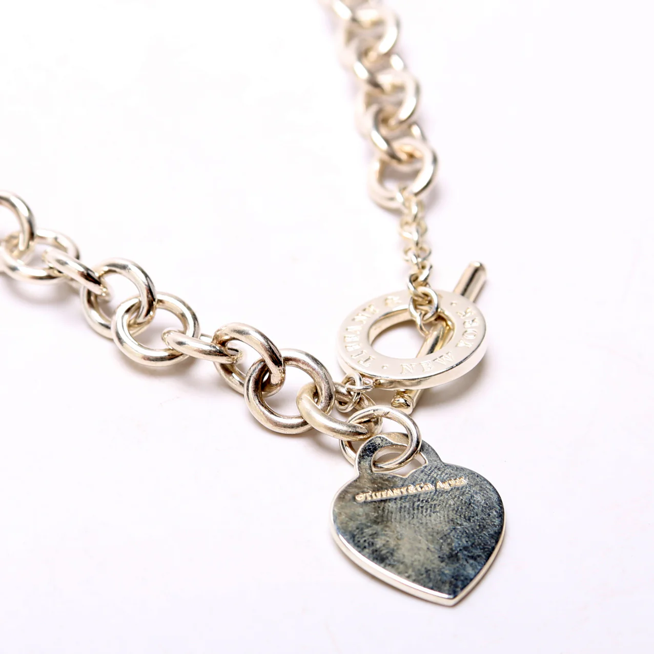 Please Return Toggle Choker Necklace 925 - Image 3