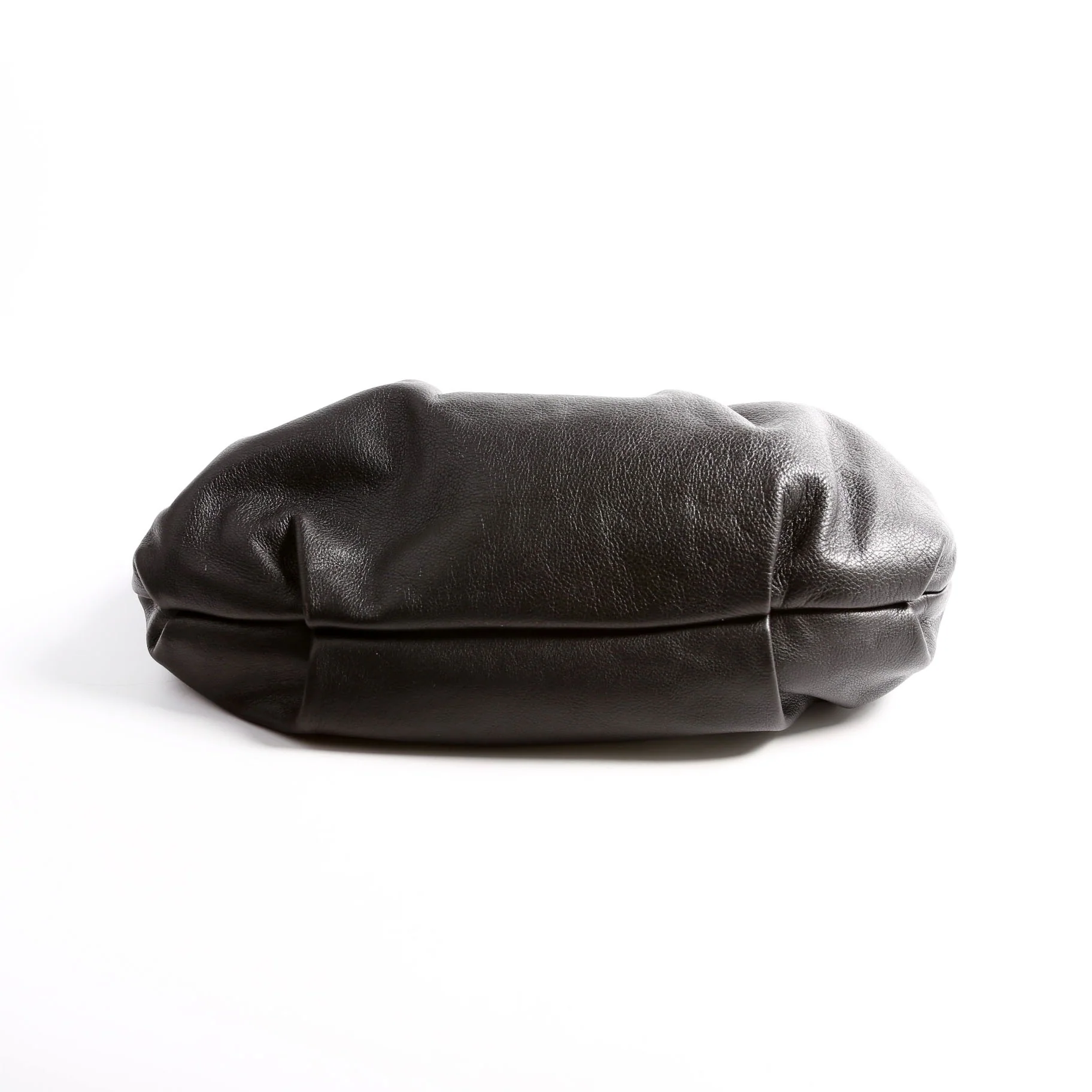 Pleated Soft Calfskin Hobo Black - Image 5