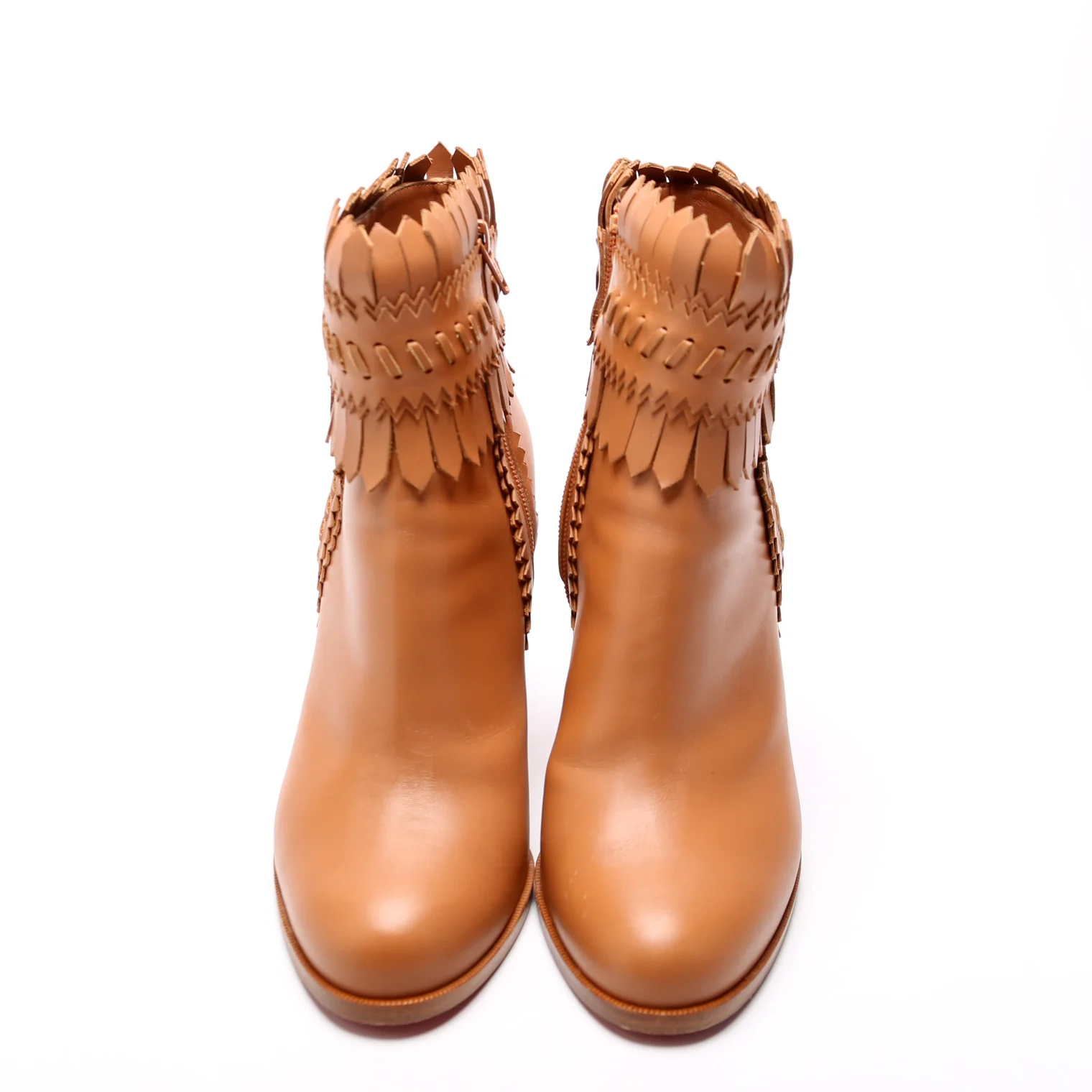 Pocabootic 85MM Leather Boots Size 41 Brown - Image 2