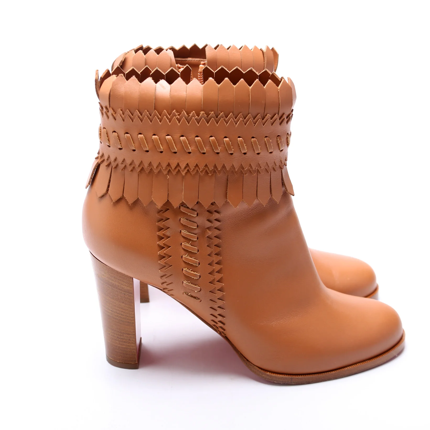 Pocabootic 85MM Leather Boots Size 41 Brown - Image 3