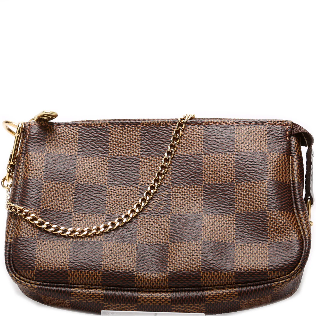 Pochette Accessoires Mini Damier Ebene