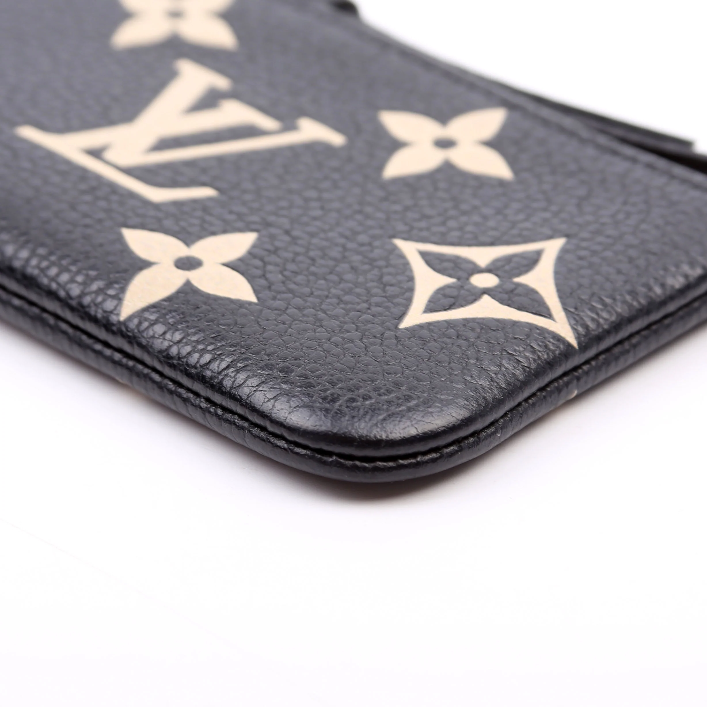 Pochette Cles Bicolor Empreinte Black/Beige - Image 7