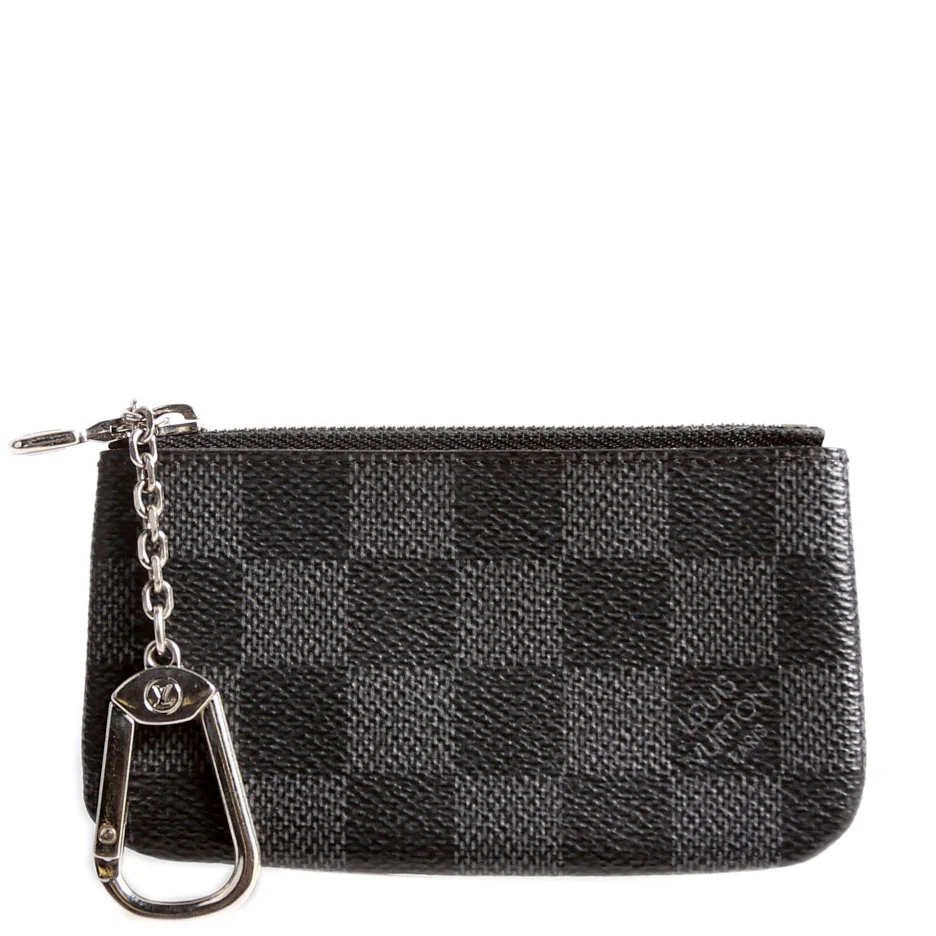 Pochette Cles Damier Graphite
