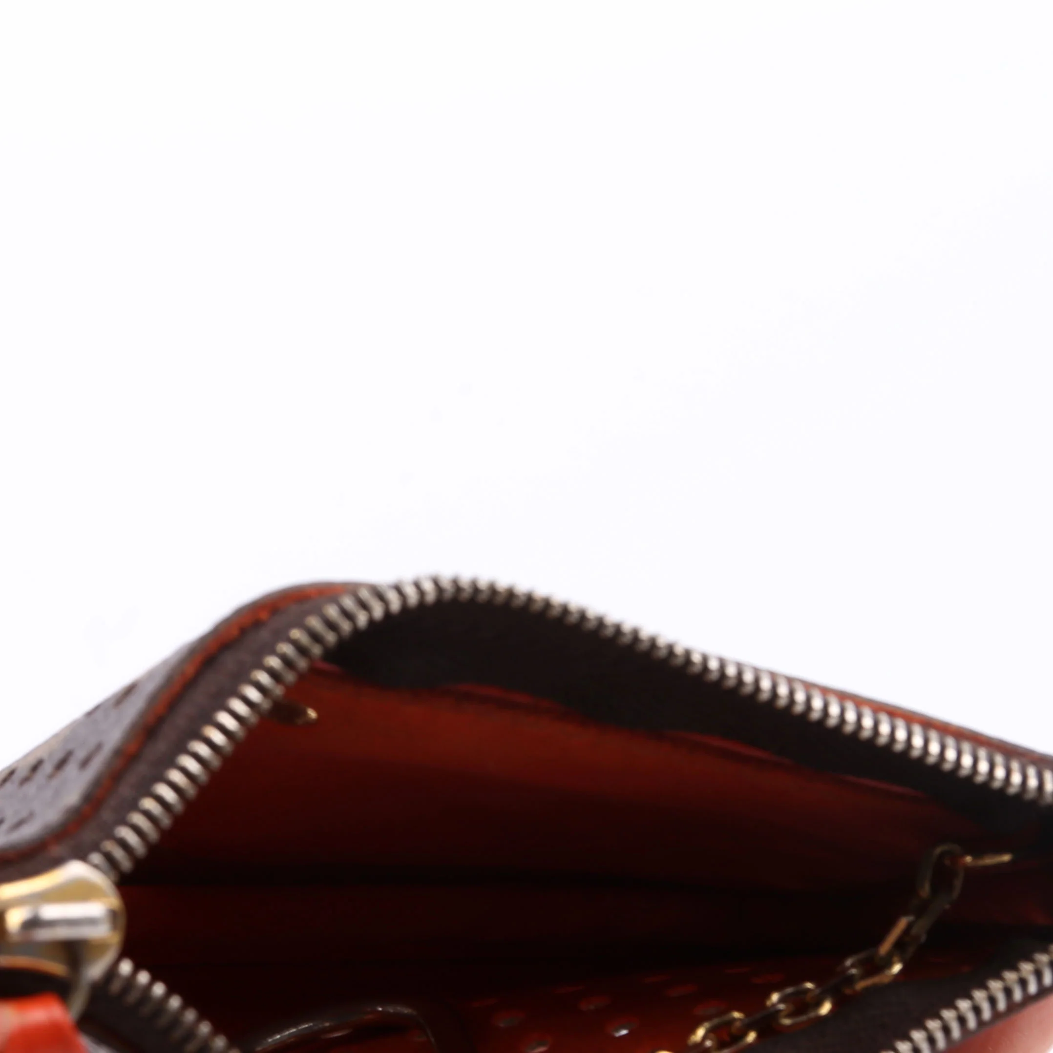 Pochette Cles Monogram Perforated Orange - Image 11