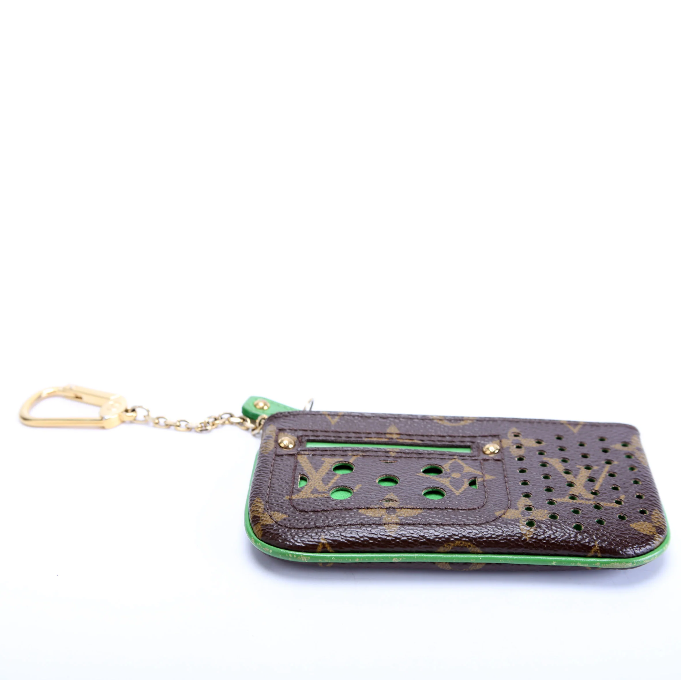 Pochette Cles Monogram Perforated Green - Image 4