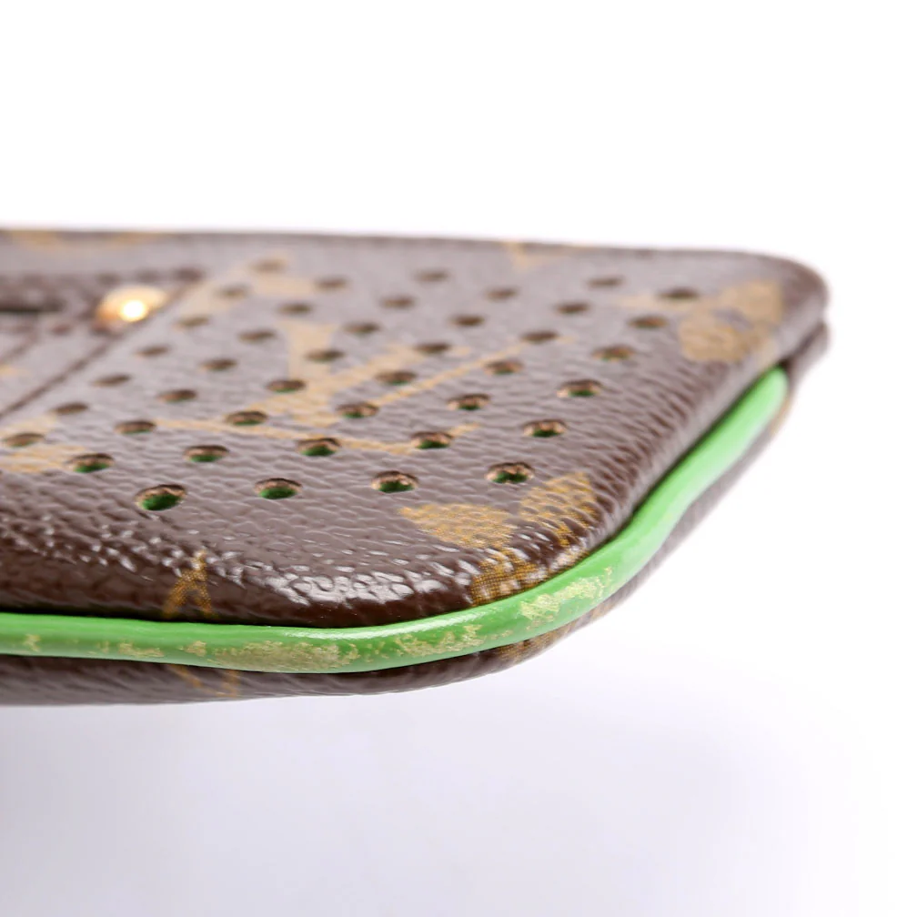 Pochette Cles Monogram Perforated Green - Image 7