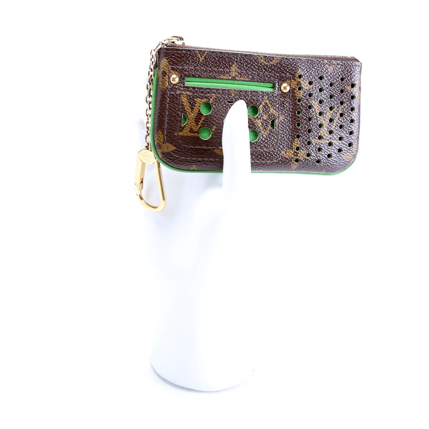 Pochette Cles Monogram Perforated Green - Image 9