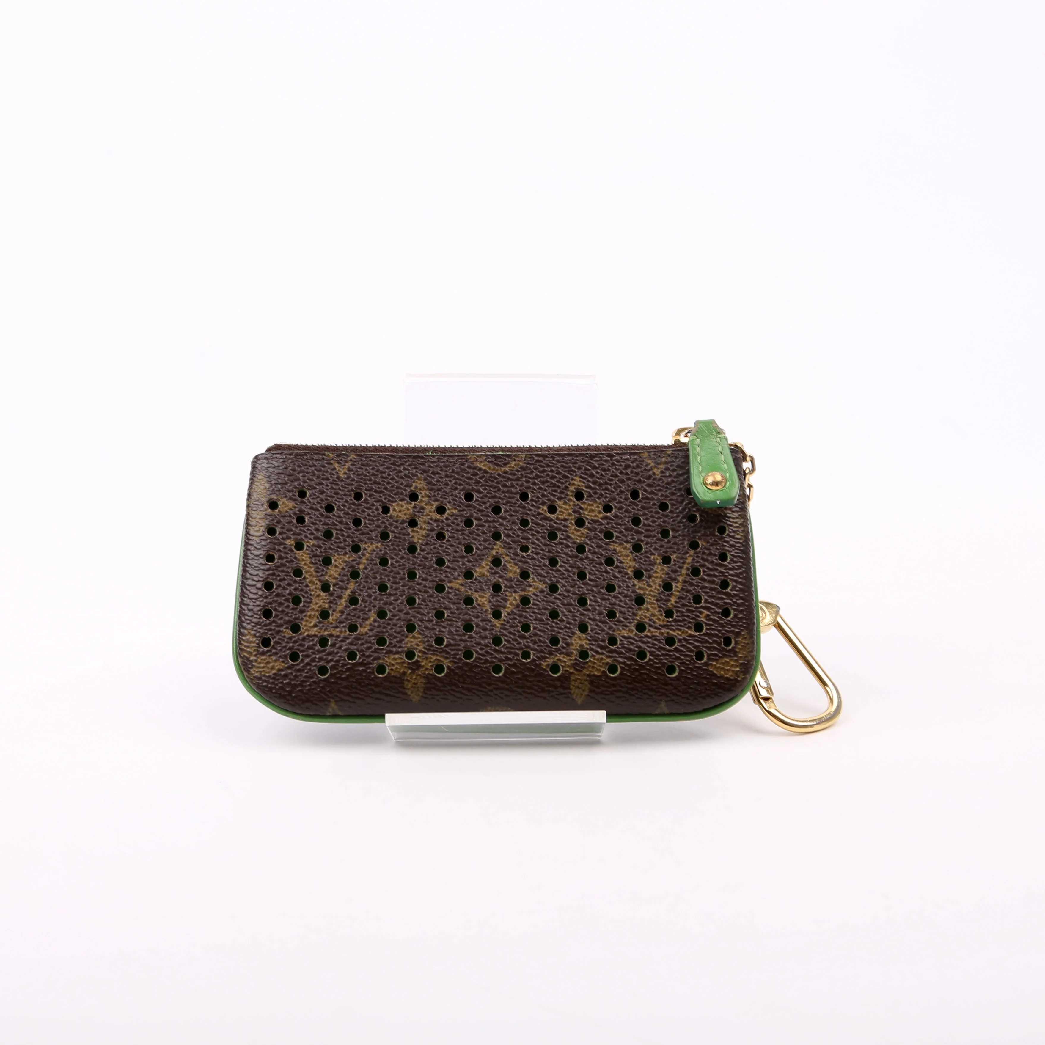 Pochette Cles Monogram Perforated Green - Image 3
