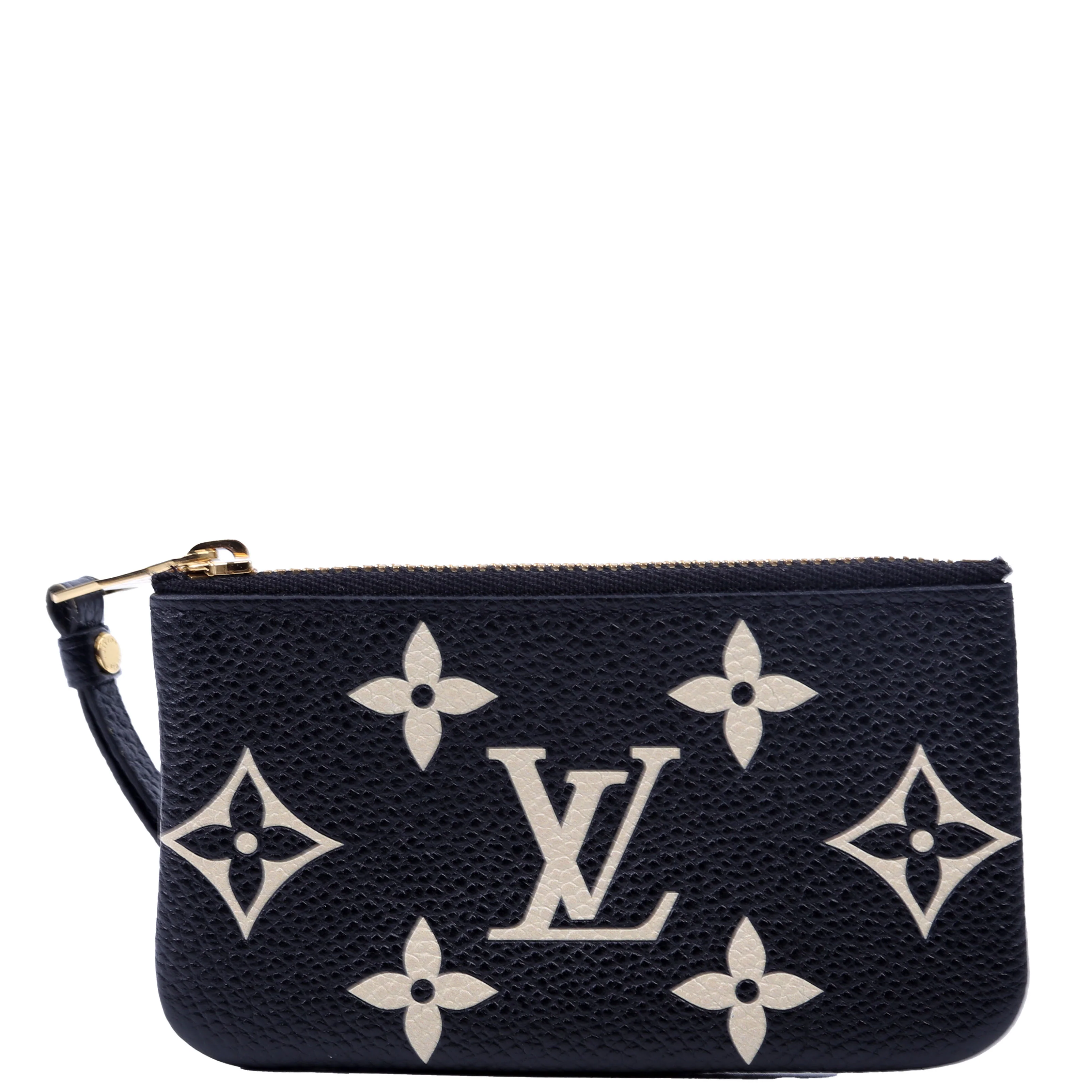 Pochette Cles New Model Bicolor Empreinte Black