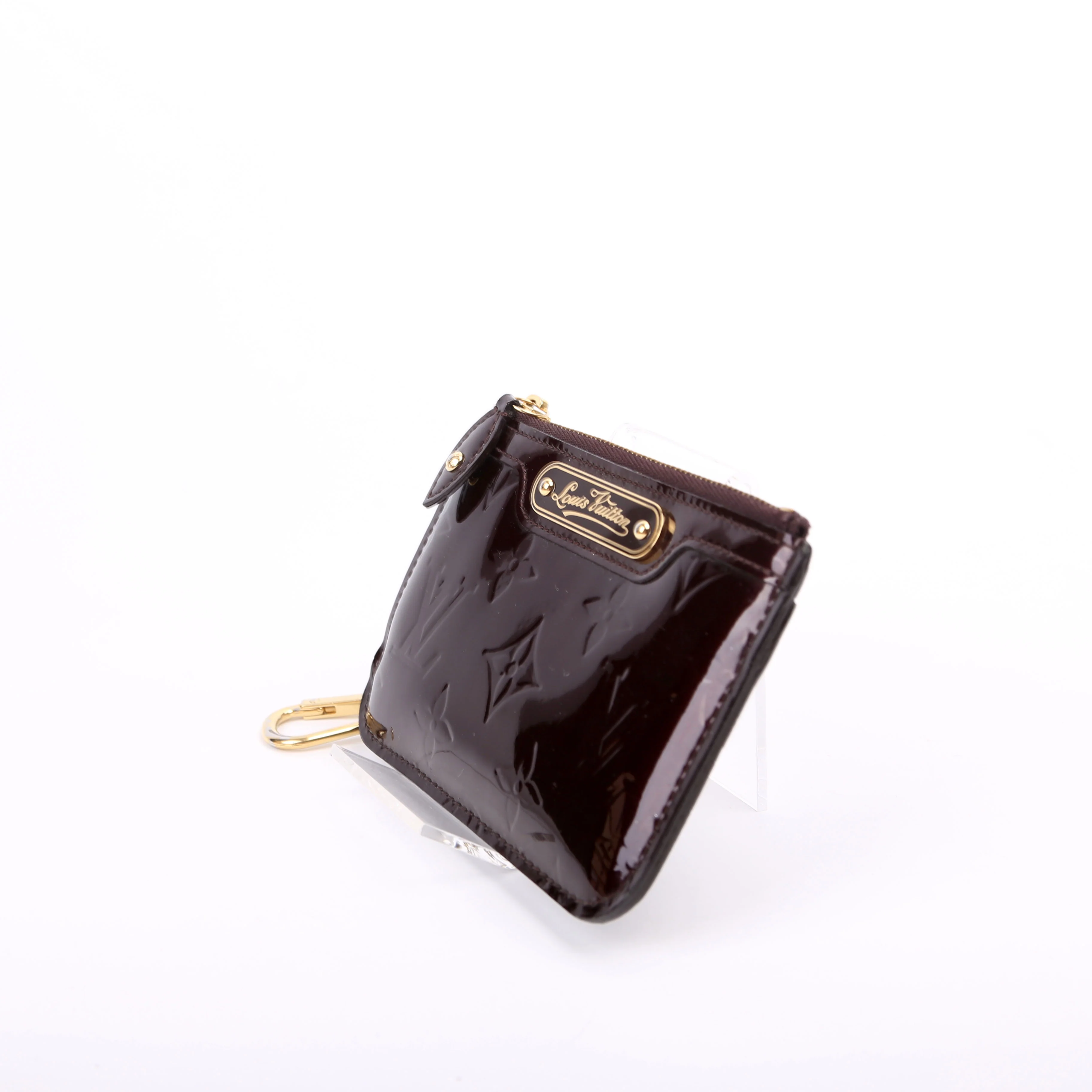 Pochette Cles Vernis Burgundy - Image 3