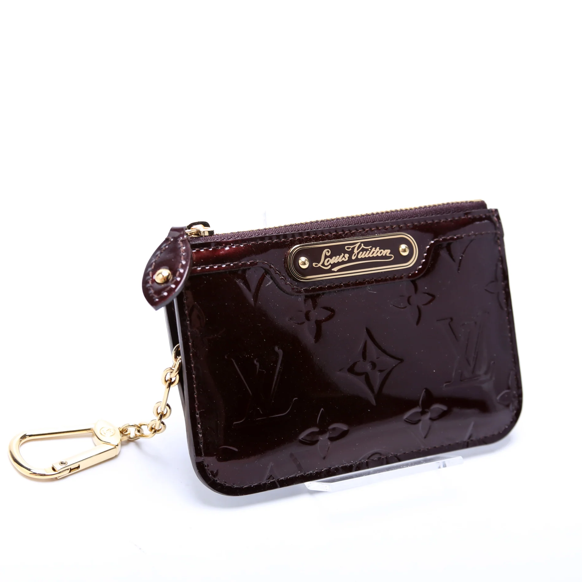 Pochette Cles Vernis Burgundy - Image 2