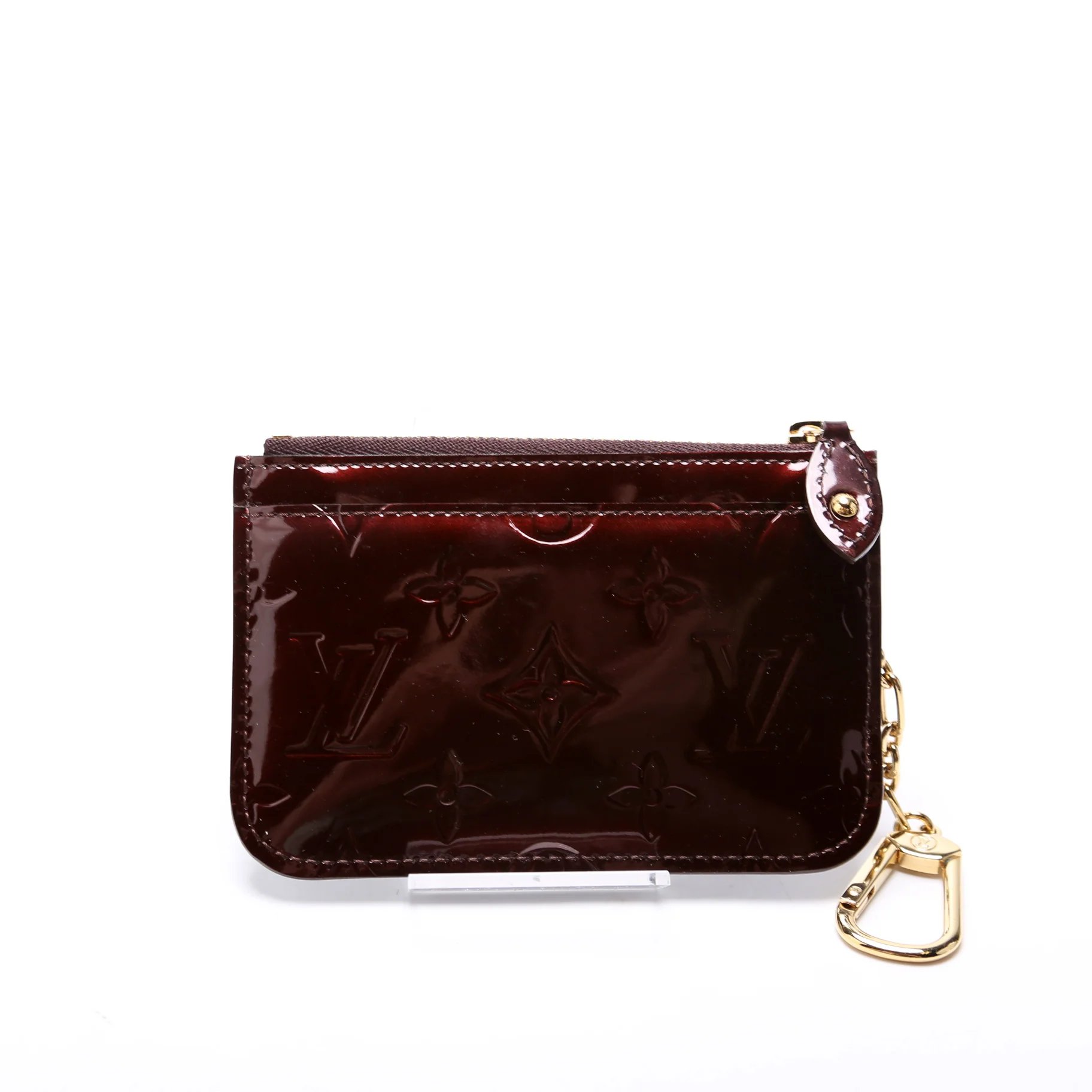 Pochette Cles Vernis Burgundy - Image 3