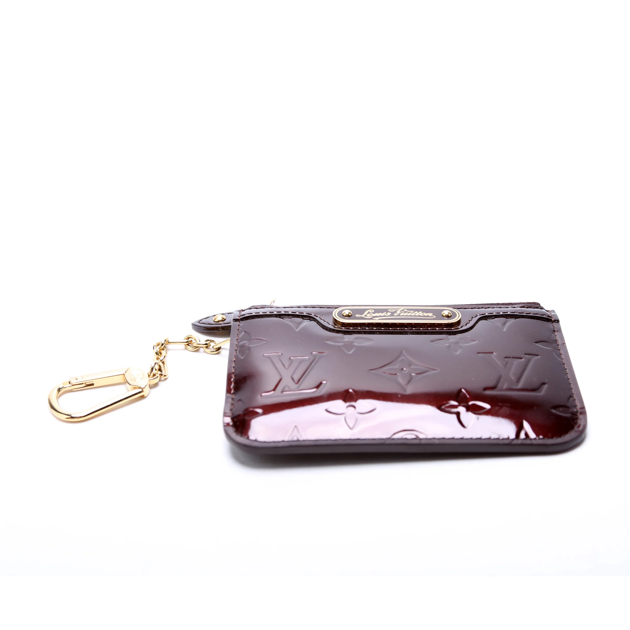Pochette Cles Vernis Burgundy - Image 4
