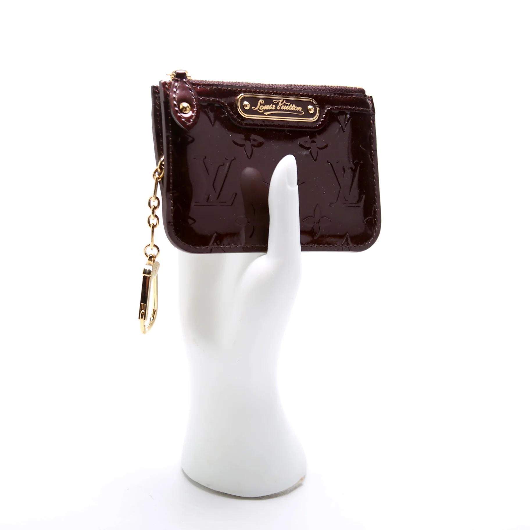 Pochette Cles Vernis Burgundy - Image 9