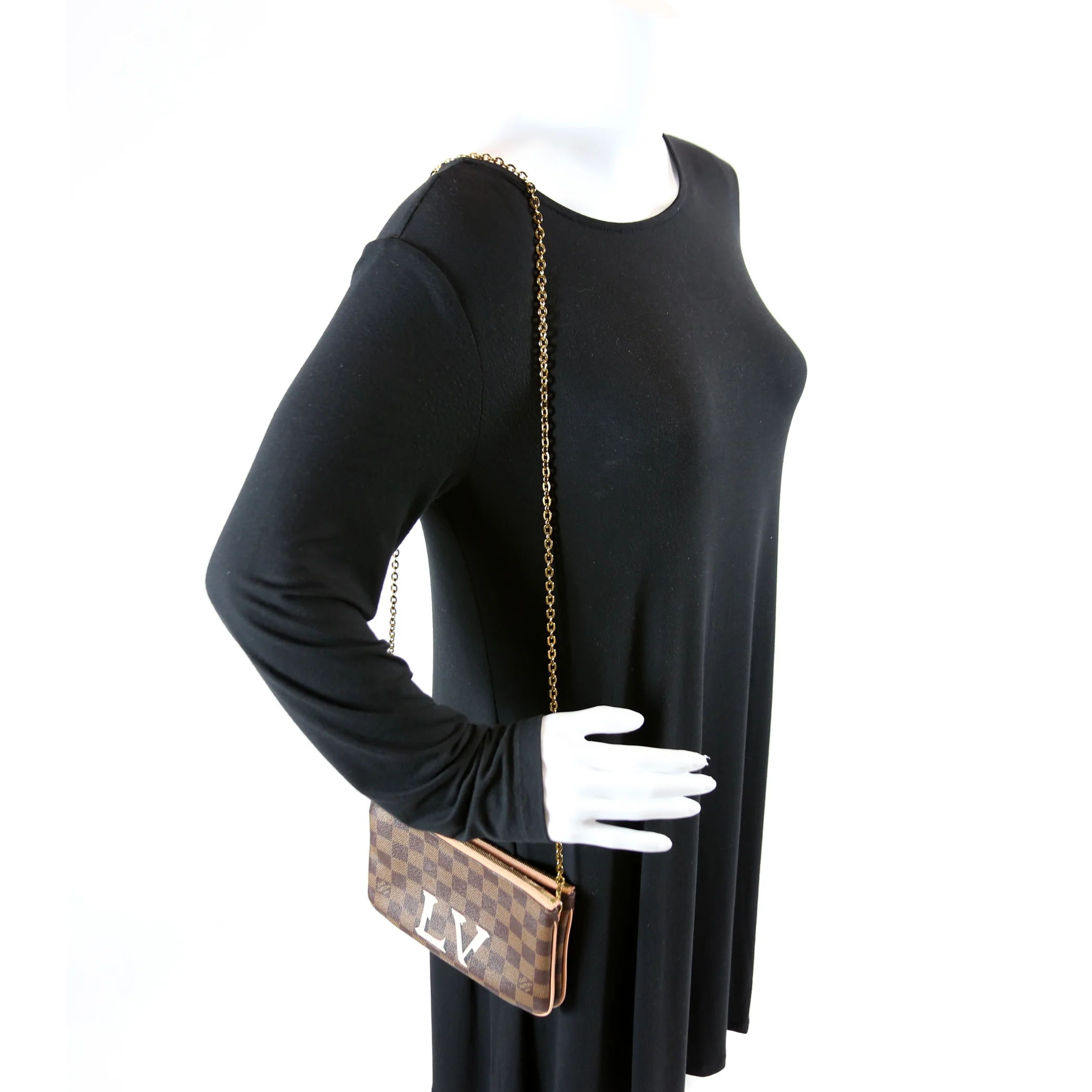 Pochette Double Zip Damier Ebene - Image 11