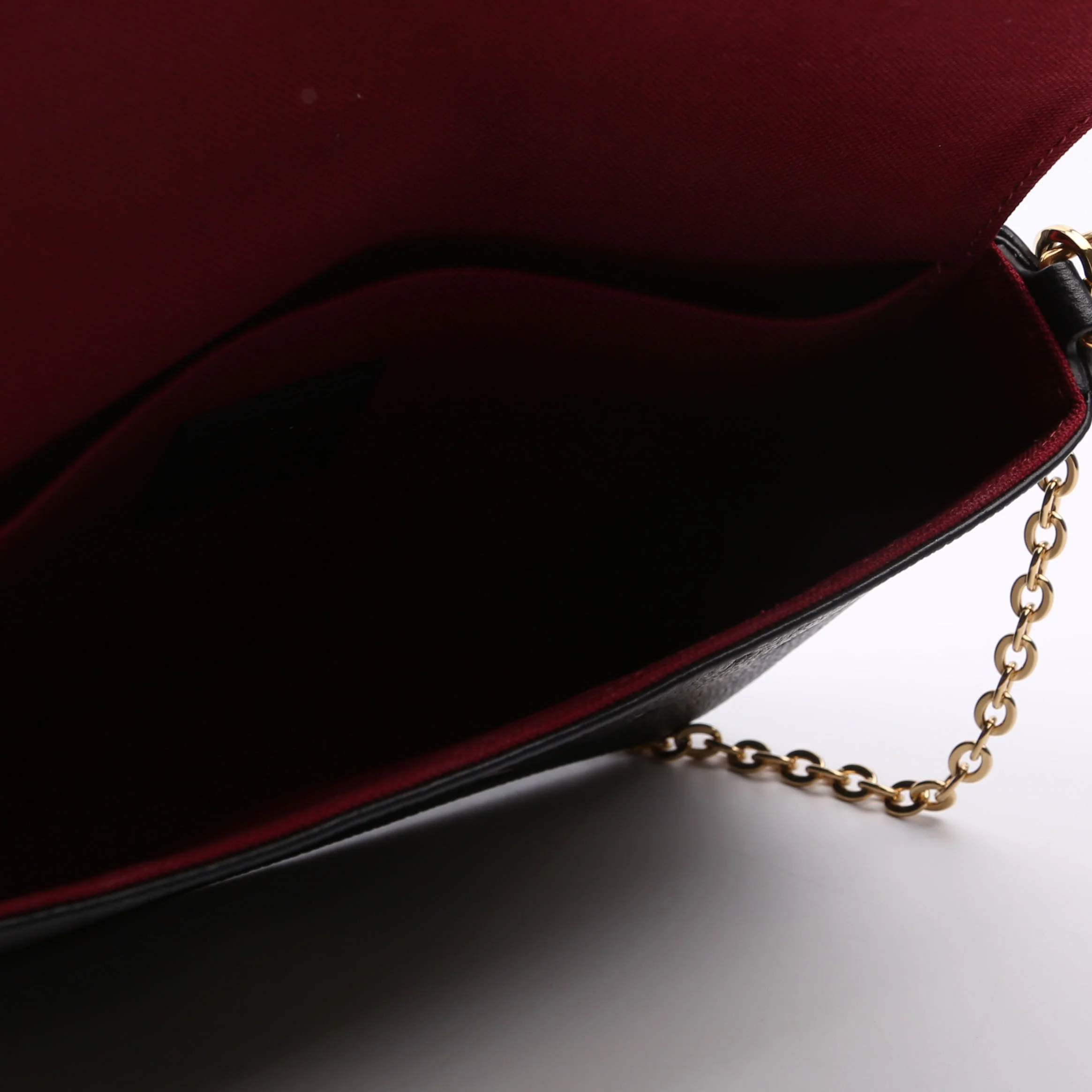 Pochette Felicie Bicolor Empreinte Black/Beige - Image 12