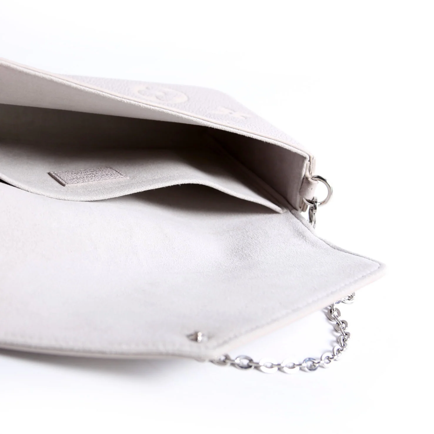 Pochette Felicie Bicolor Empreinte Grey/Beige - Image 11