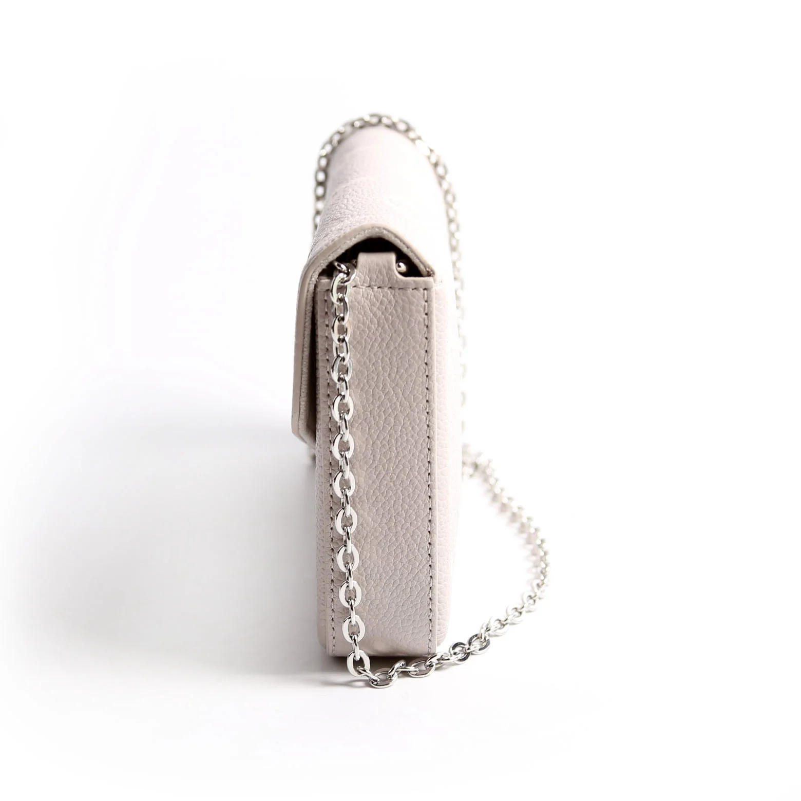 Pochette Felicie Bicolor Empreinte Grey/Beige - Image 4
