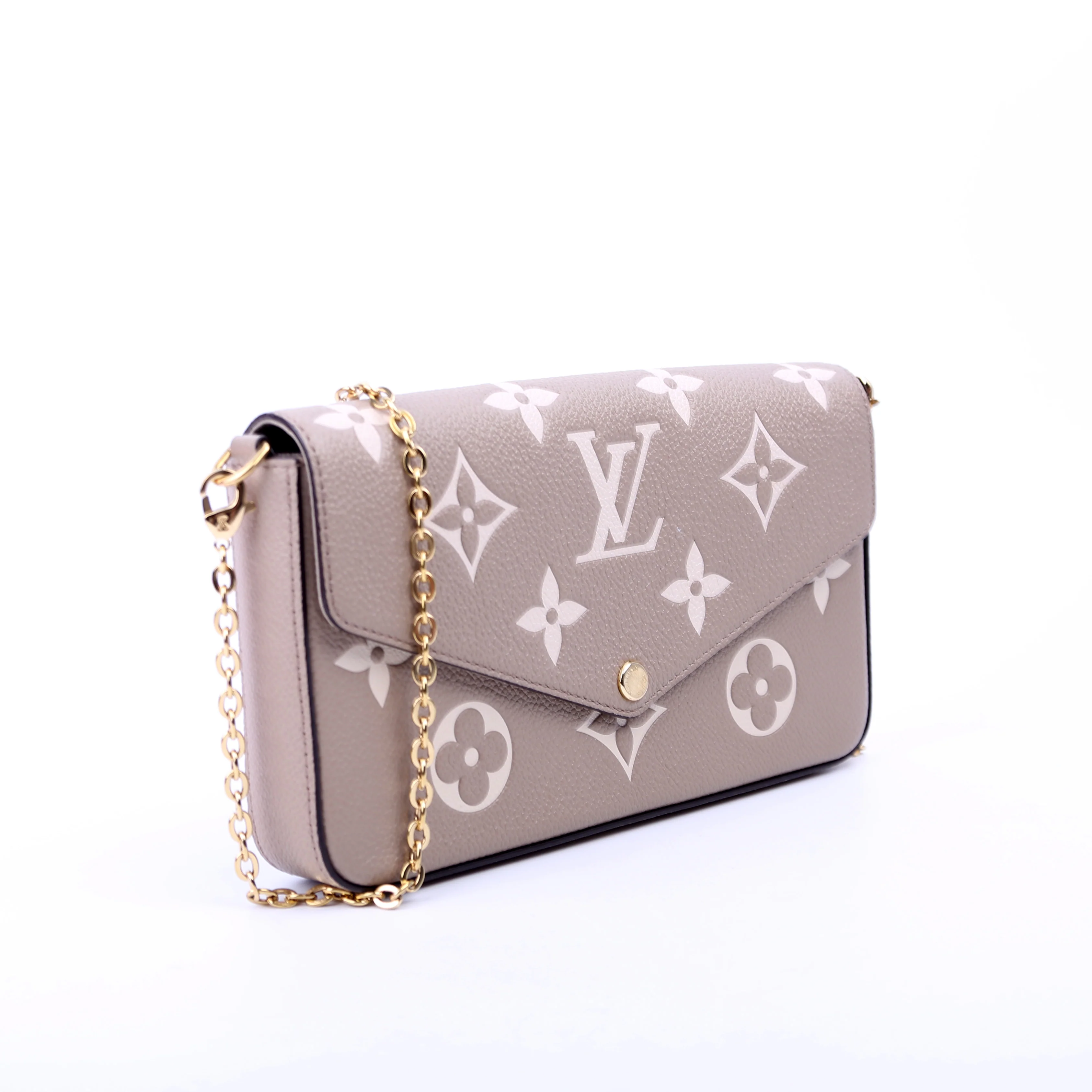 Pochette Felicie Bicolor Empreinte Turtledove - Image 2