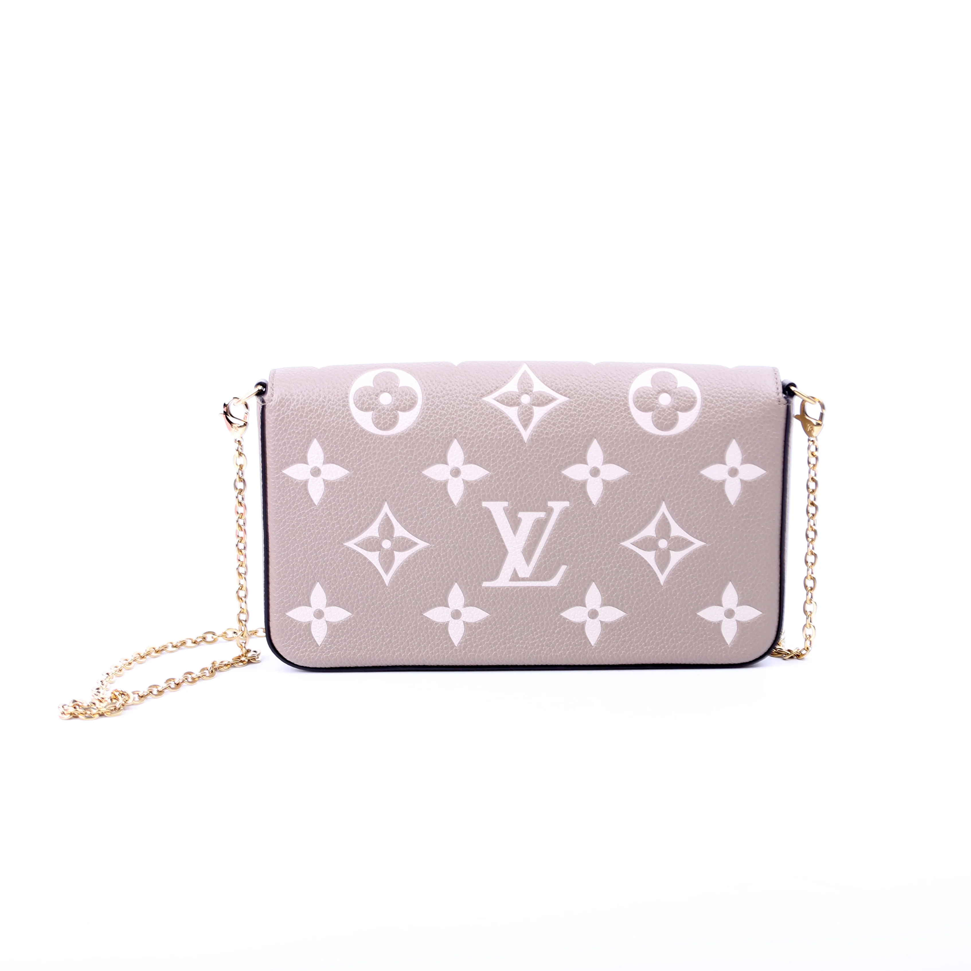 Pochette Felicie Bicolor Empreinte Turtledove - Image 3