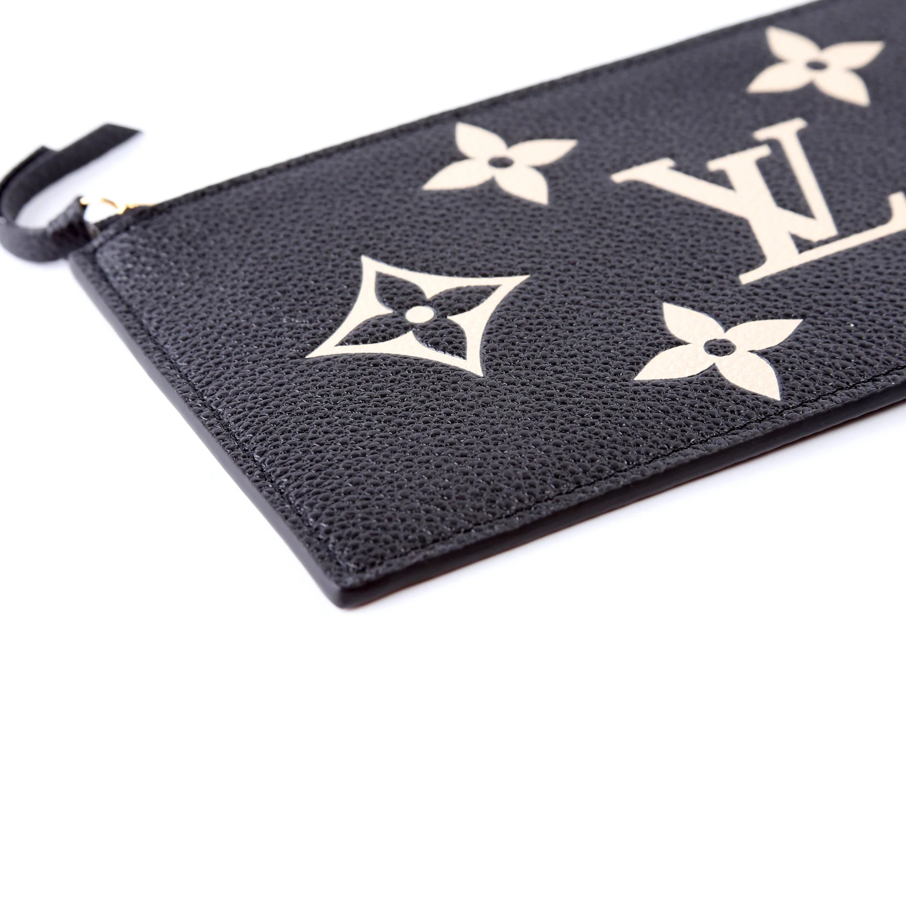 Pochette Felicie Bicolor Zip Insert Only Black/Beige - Image 5