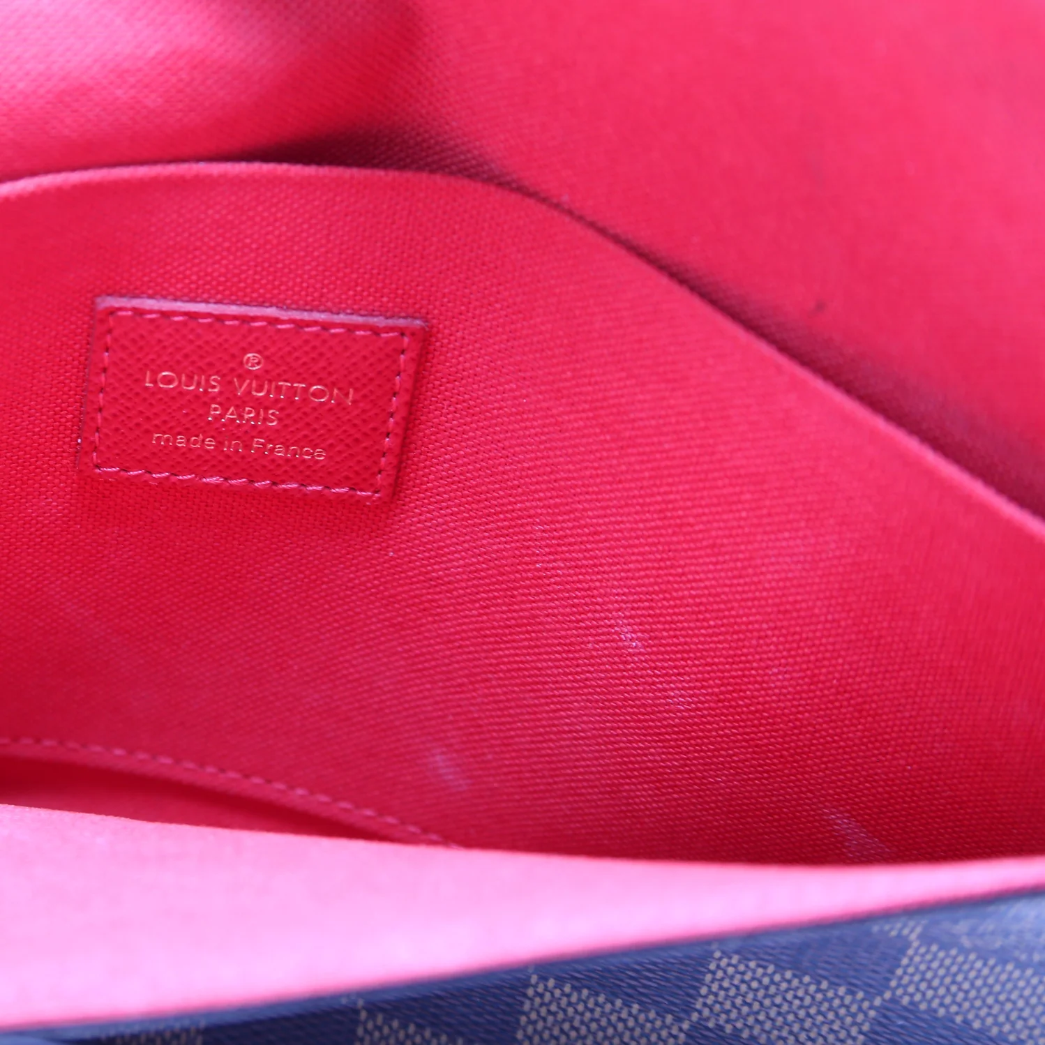 Pochette Felicie Damier Ebene Red - Image 8